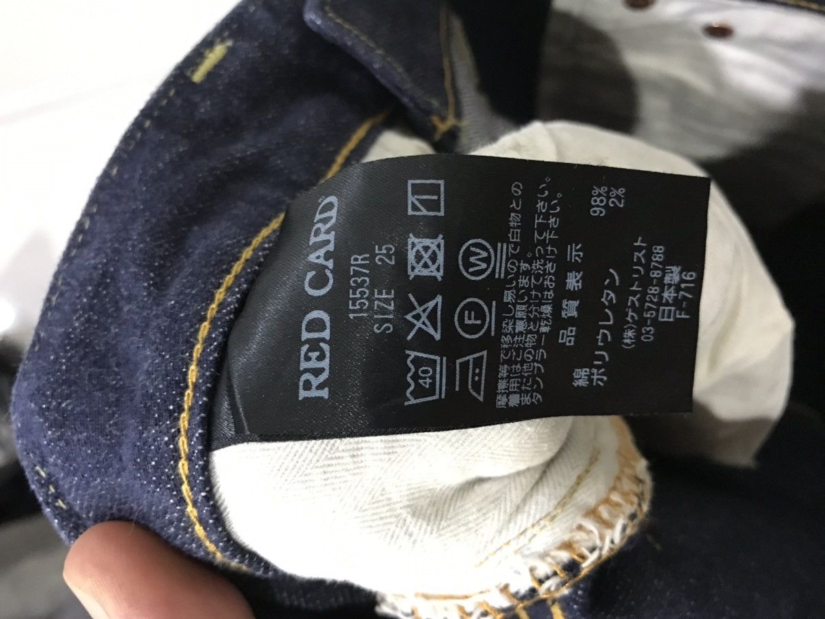 Japanese Brand RED CARD Inside Out Cropped Leg Denim Size US 29 - 9 Thumbnail