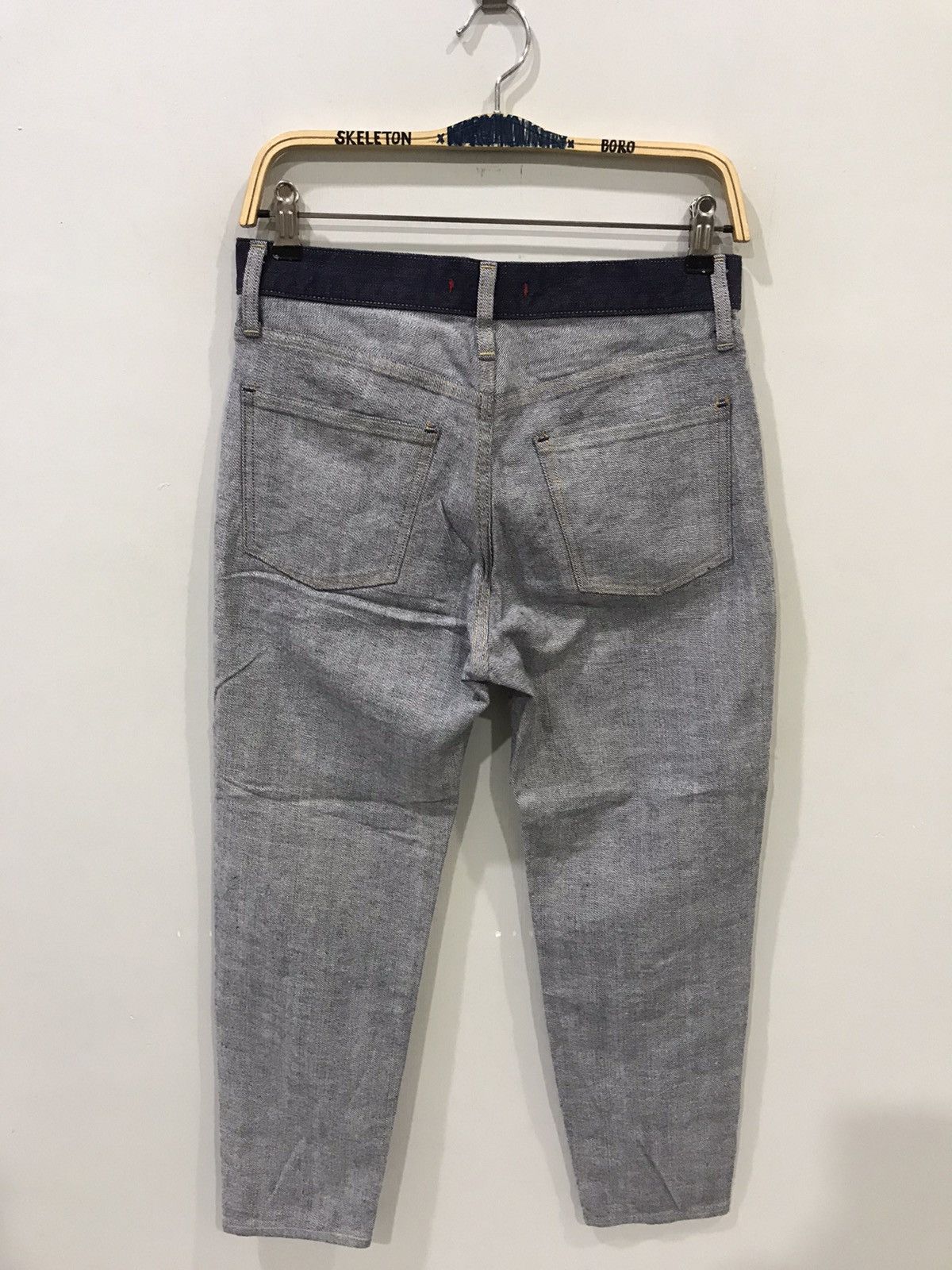 Japanese Brand RED CARD Inside Out Cropped Leg Denim Size US 29 - 5 Thumbnail