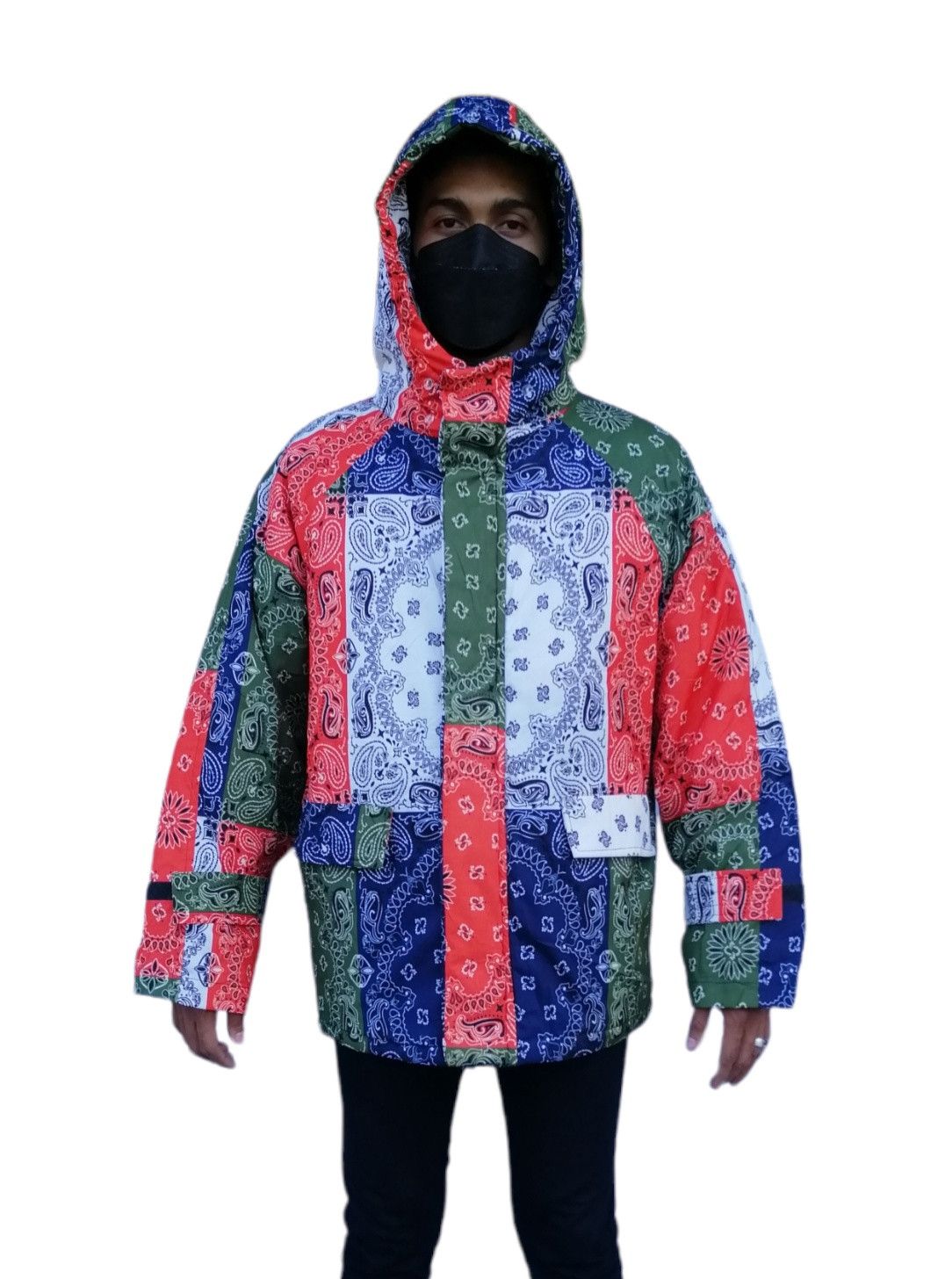 If Six Was Nine × Japanese Brand Multicolor Bandana Paisley Pacthwork Winter Jacket Size US M / EU 48-50 / 2 - 3 Thumbnail