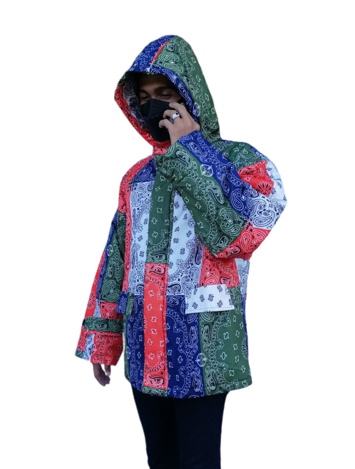 If Six Was Nine × Japanese Brand Multicolor Bandana Paisley Pacthwork Winter Jacket Size US M / EU 48-50 / 2 - 4 Thumbnail