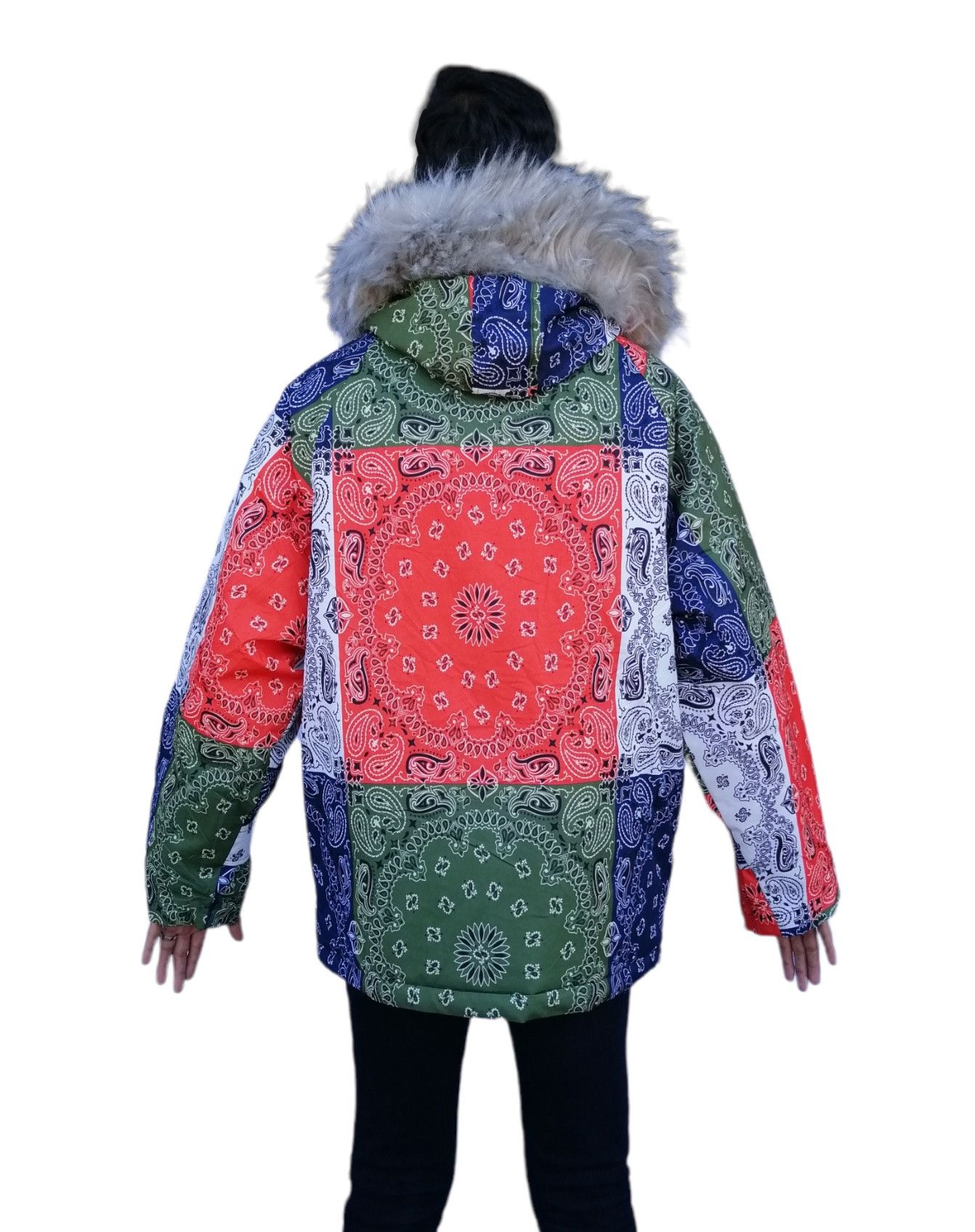 If Six Was Nine × Japanese Brand Multicolor Bandana Paisley Pacthwork Winter Jacket Size US M / EU 48-50 / 2 - 6 Thumbnail
