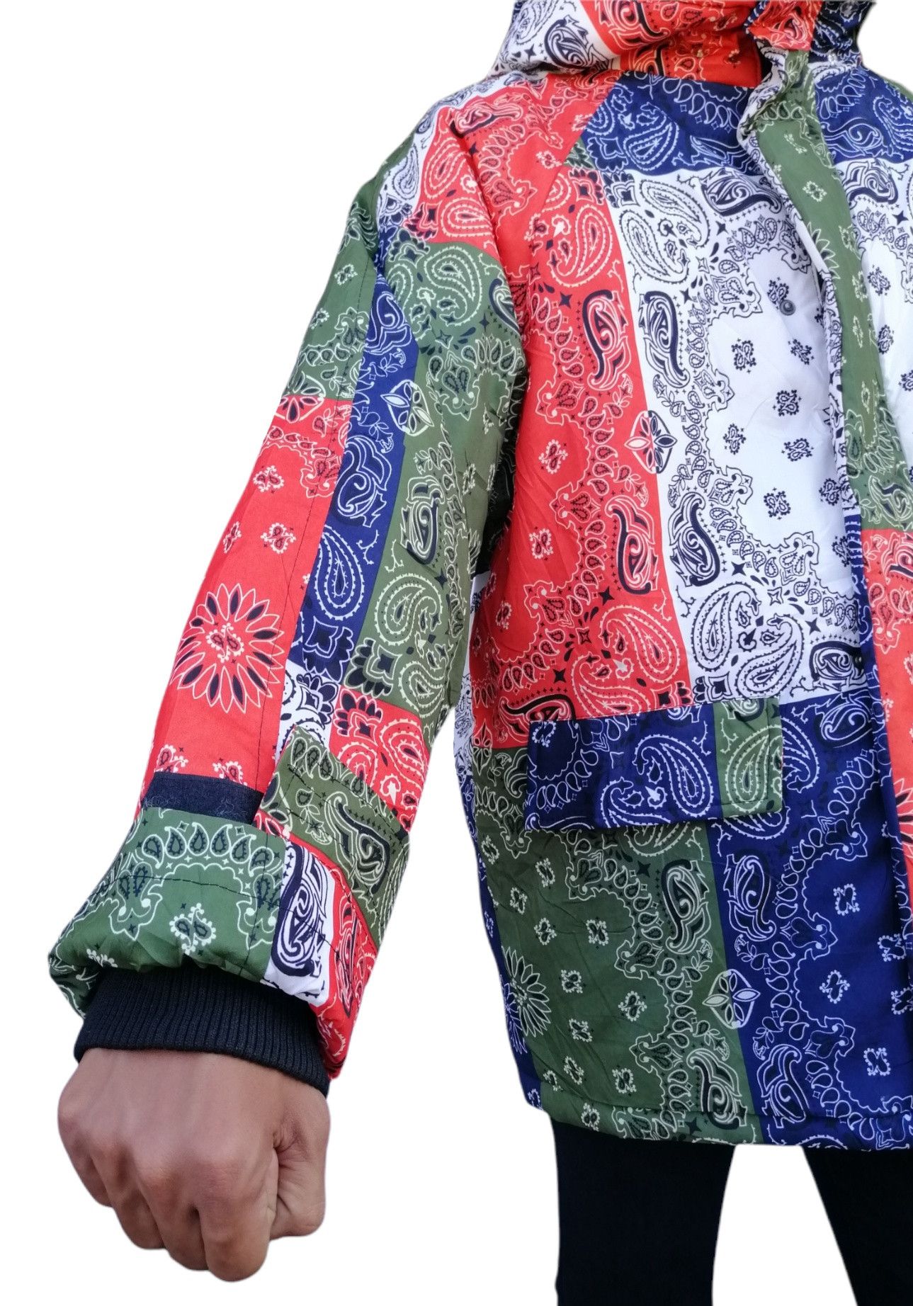 If Six Was Nine × Japanese Brand Multicolor Bandana Paisley Pacthwork Winter Jacket Size US M / EU 48-50 / 2 - 14 Thumbnail