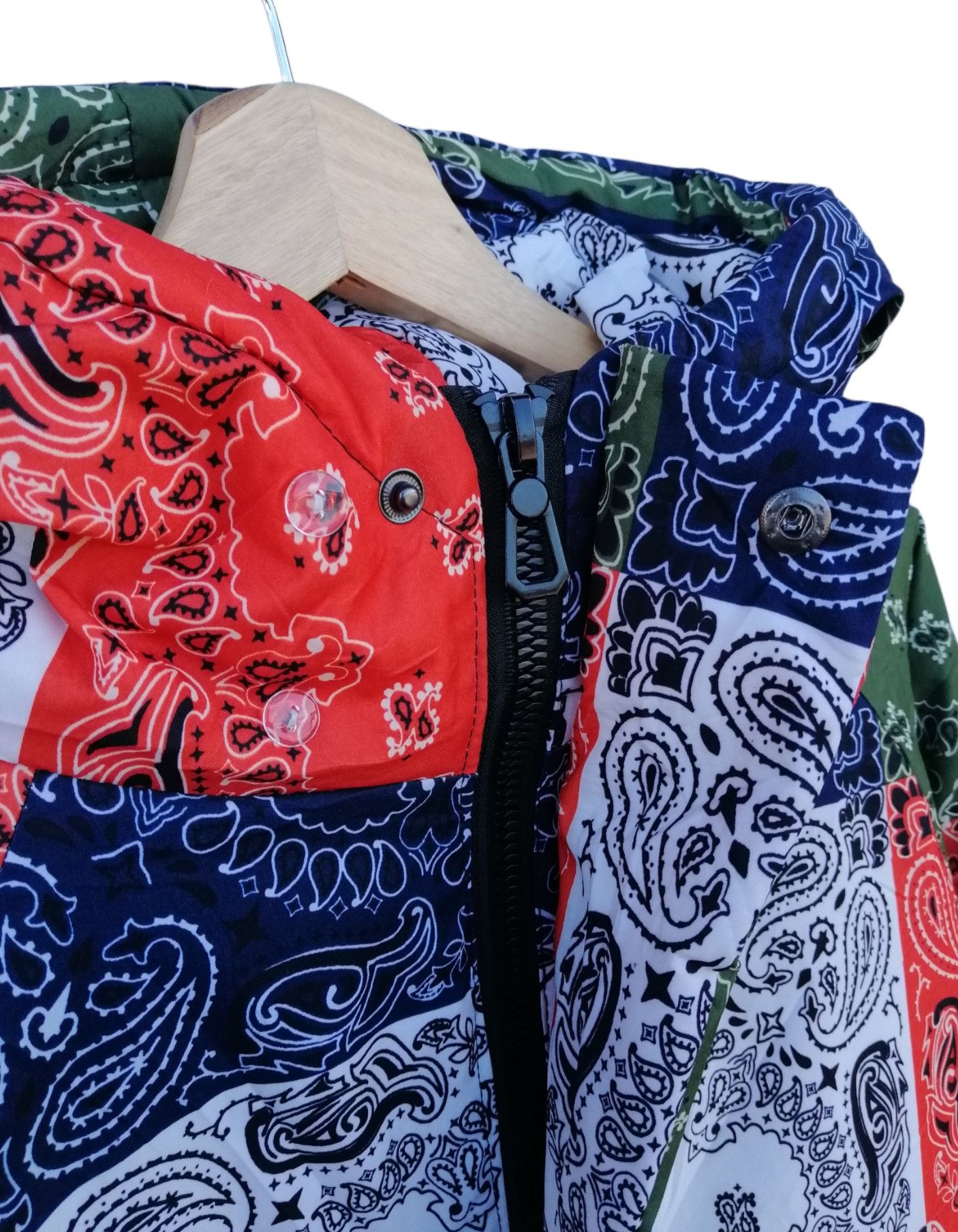 If Six Was Nine × Japanese Brand Multicolor Bandana Paisley Pacthwork Winter Jacket Size US M / EU 48-50 / 2 - 10 Thumbnail