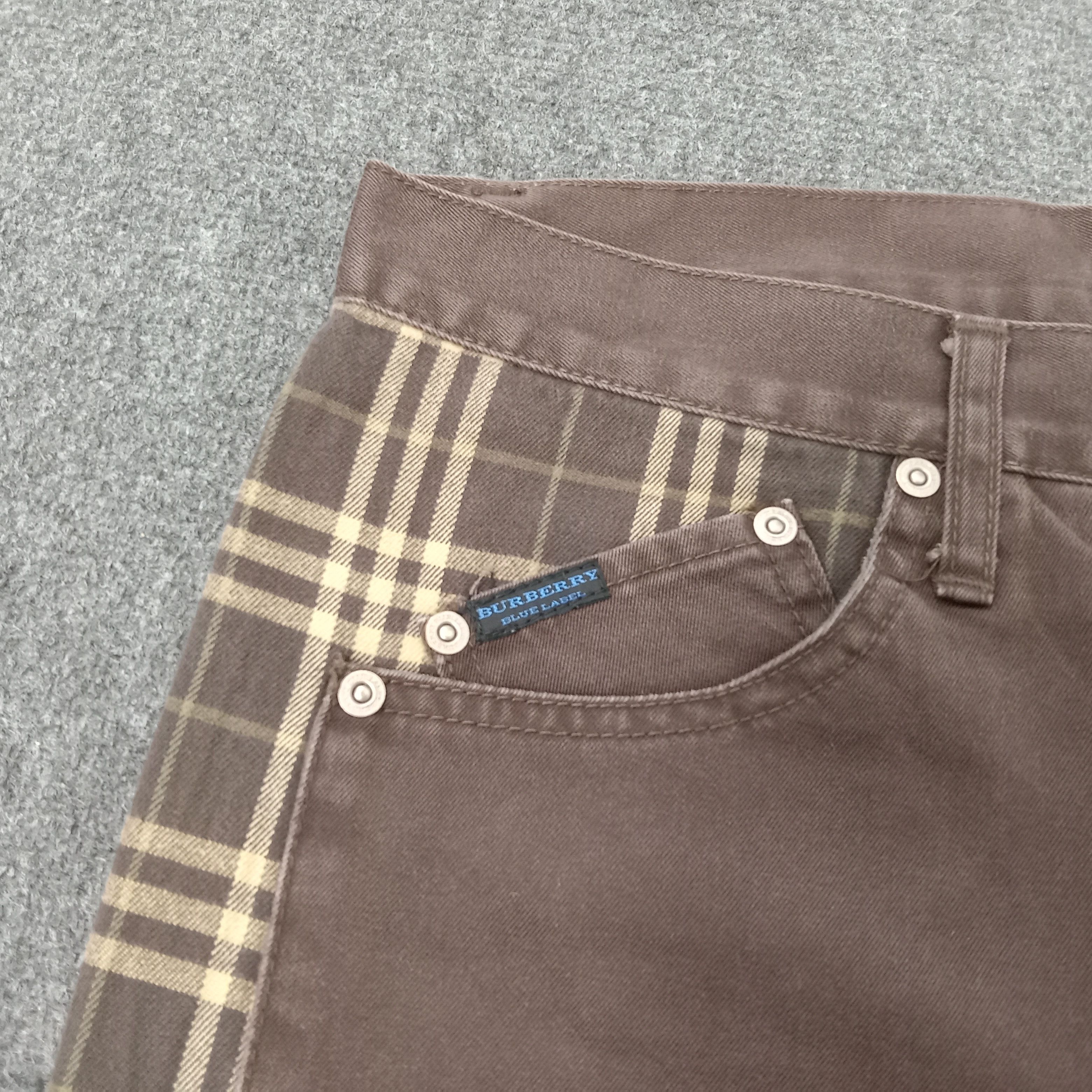 Burberry × Vintage Burberry London Blue Label Nova Check Trousers Pants Size US 31 - 12 Thumbnail