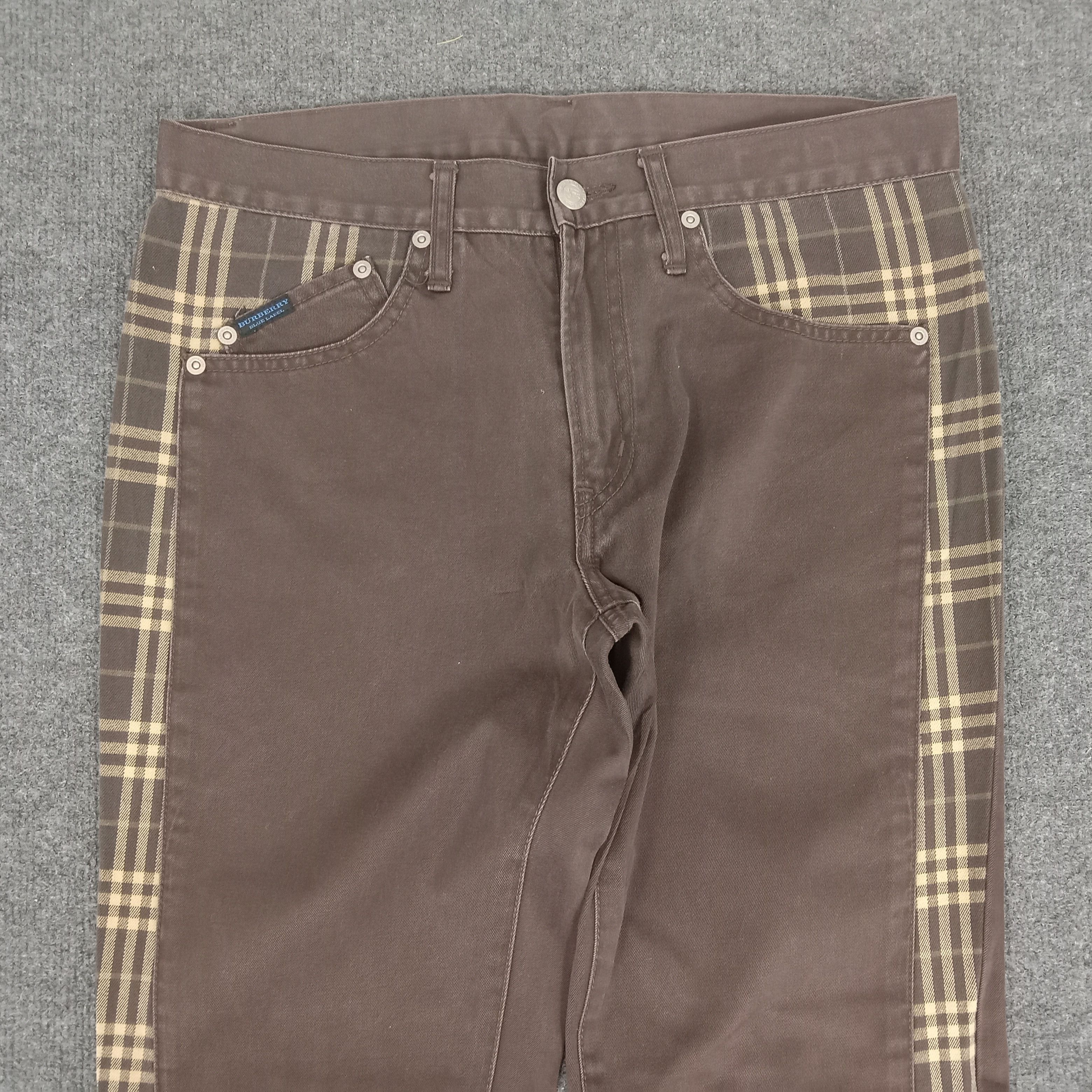 Burberry × Vintage Burberry London Blue Label Nova Check Trousers Pants Size US 31 - 2 Thumbnail