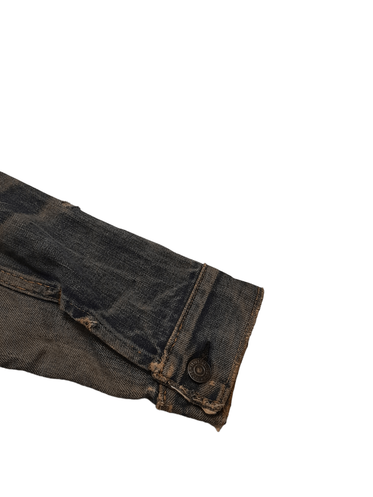 Levi's × Vintage 70s Levis Big E 525 Trucker Denim Usa (E822) Size US S / EU 44-46 / 1 - 9 Thumbnail