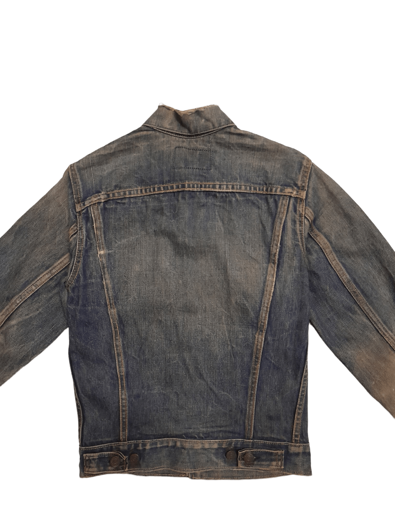Levi's × Vintage 70s Levis Big E 525 Trucker Denim Usa (E822) Size US S / EU 44-46 / 1 - 7 Thumbnail