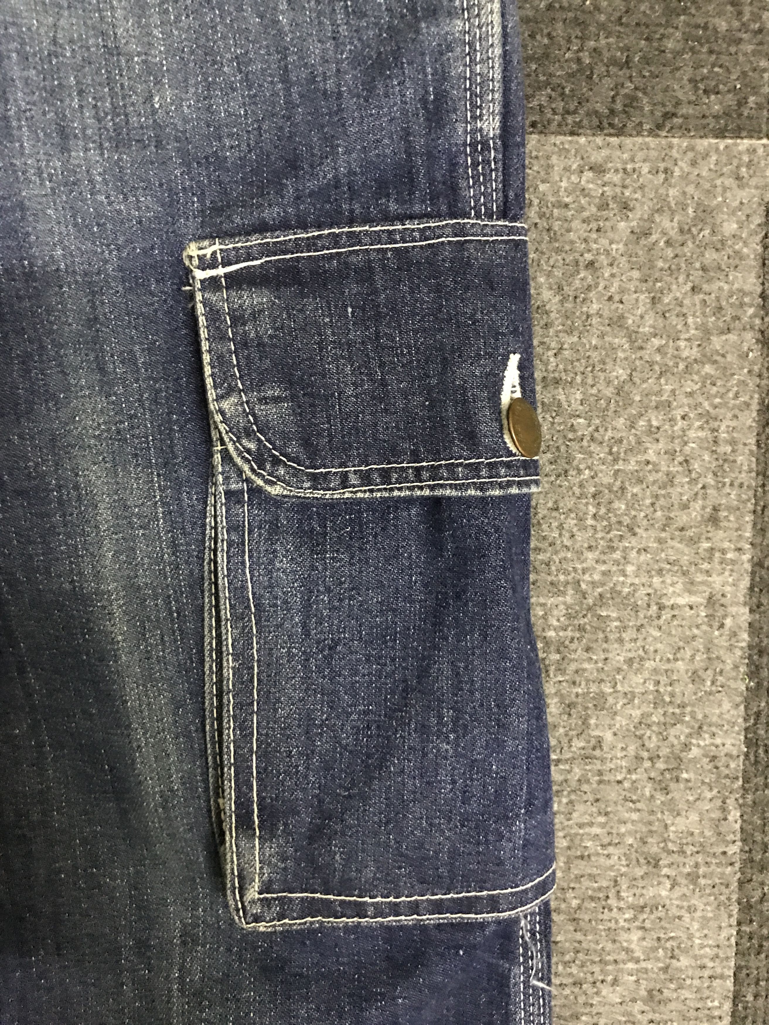 Japanese Brand CP299 BIVASON Japan Workwear Cargo Baggy Jeans Size US 33 - 5 Thumbnail