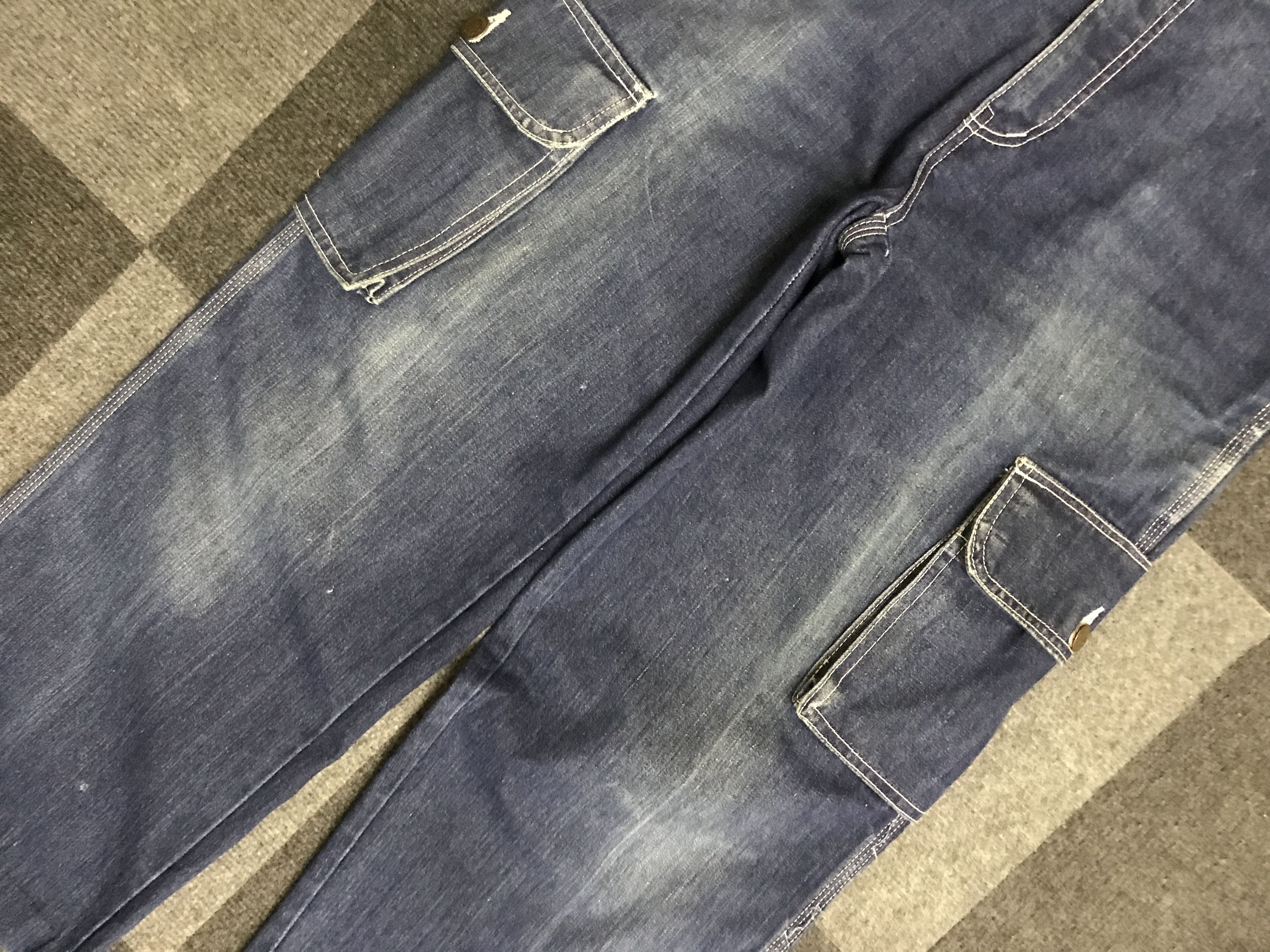 Japanese Brand CP299 BIVASON Japan Workwear Cargo Baggy Jeans Size US 33 - 3 Thumbnail