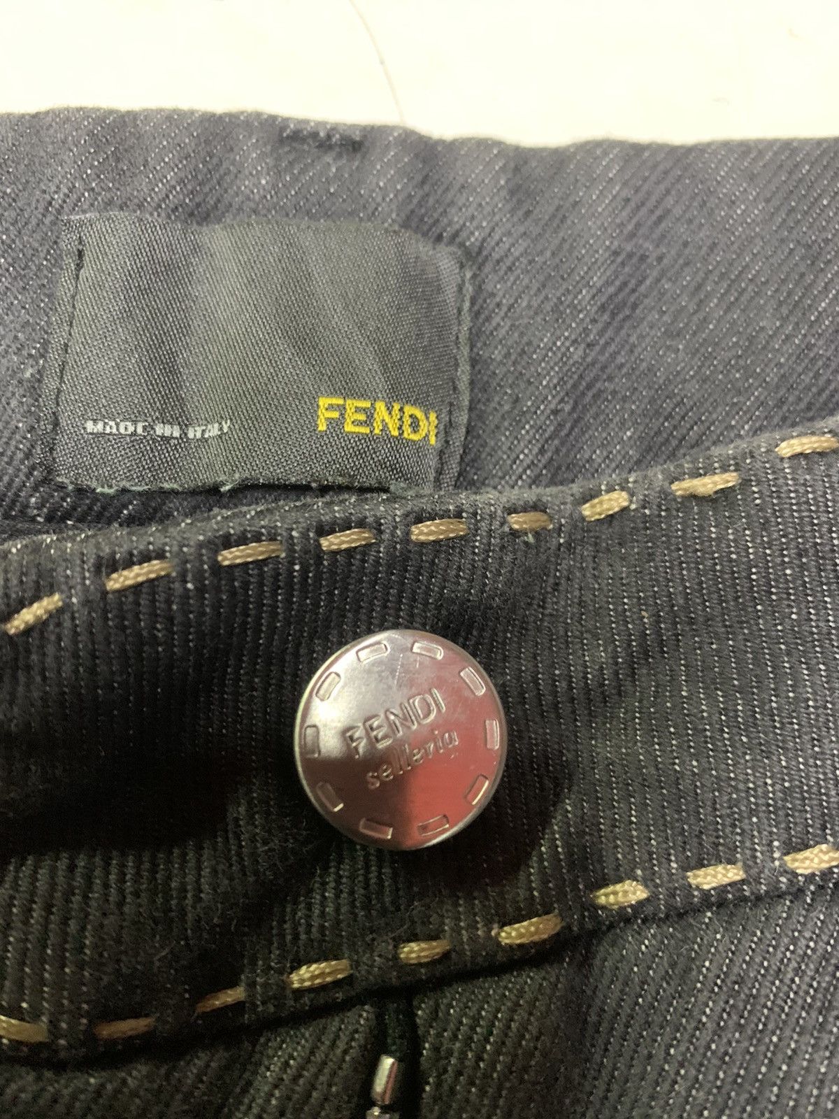 Fendi Fendi Selleria Hand Made Stitching Denim Jeans Size US 30 / EU 46 - 10 Thumbnail