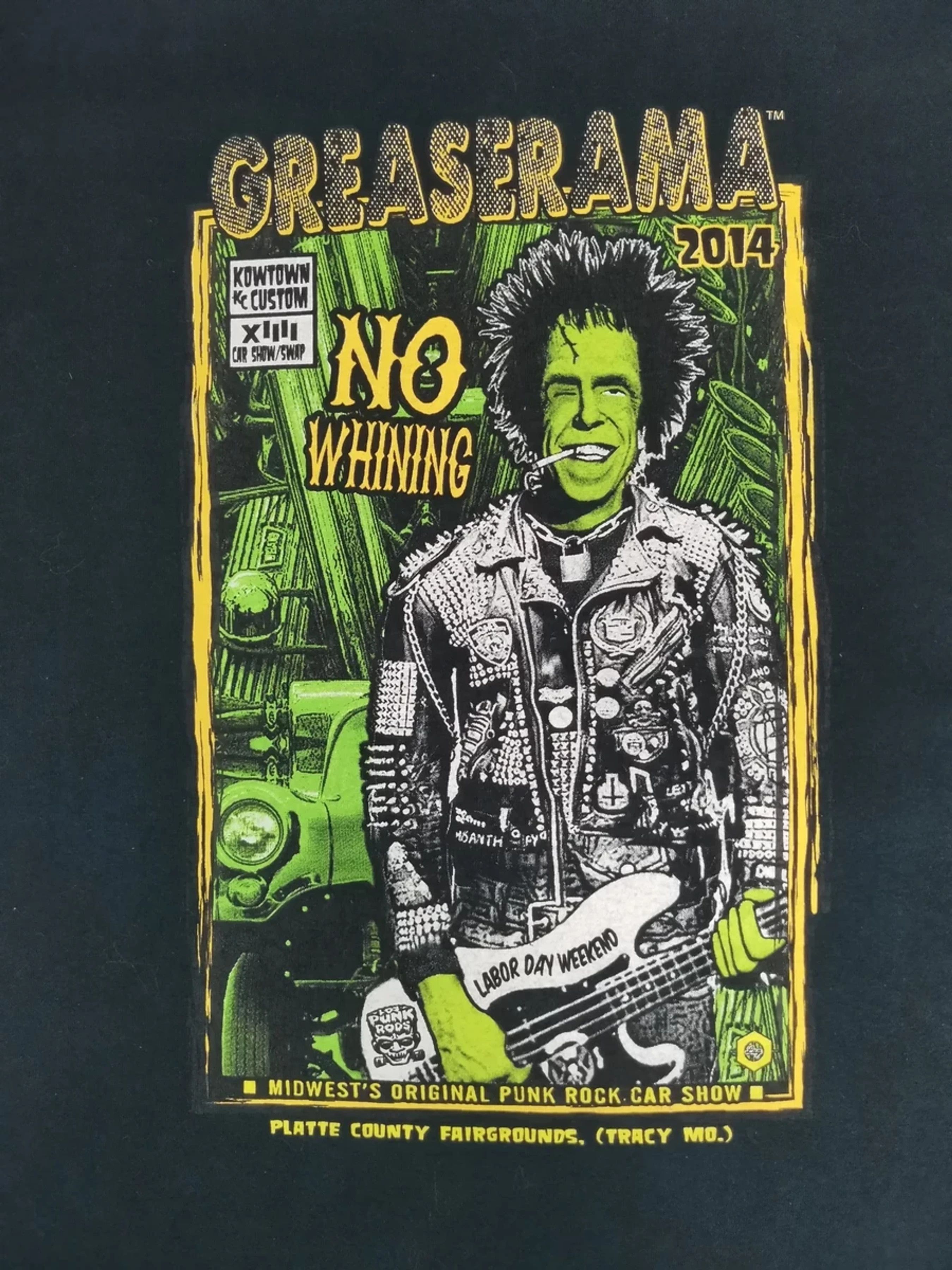 Vintage Vintage Greaserama Punk Rock Car Show Tee Streetwear Size US XXL / EU 58 / 5 - 1 Thumbnail