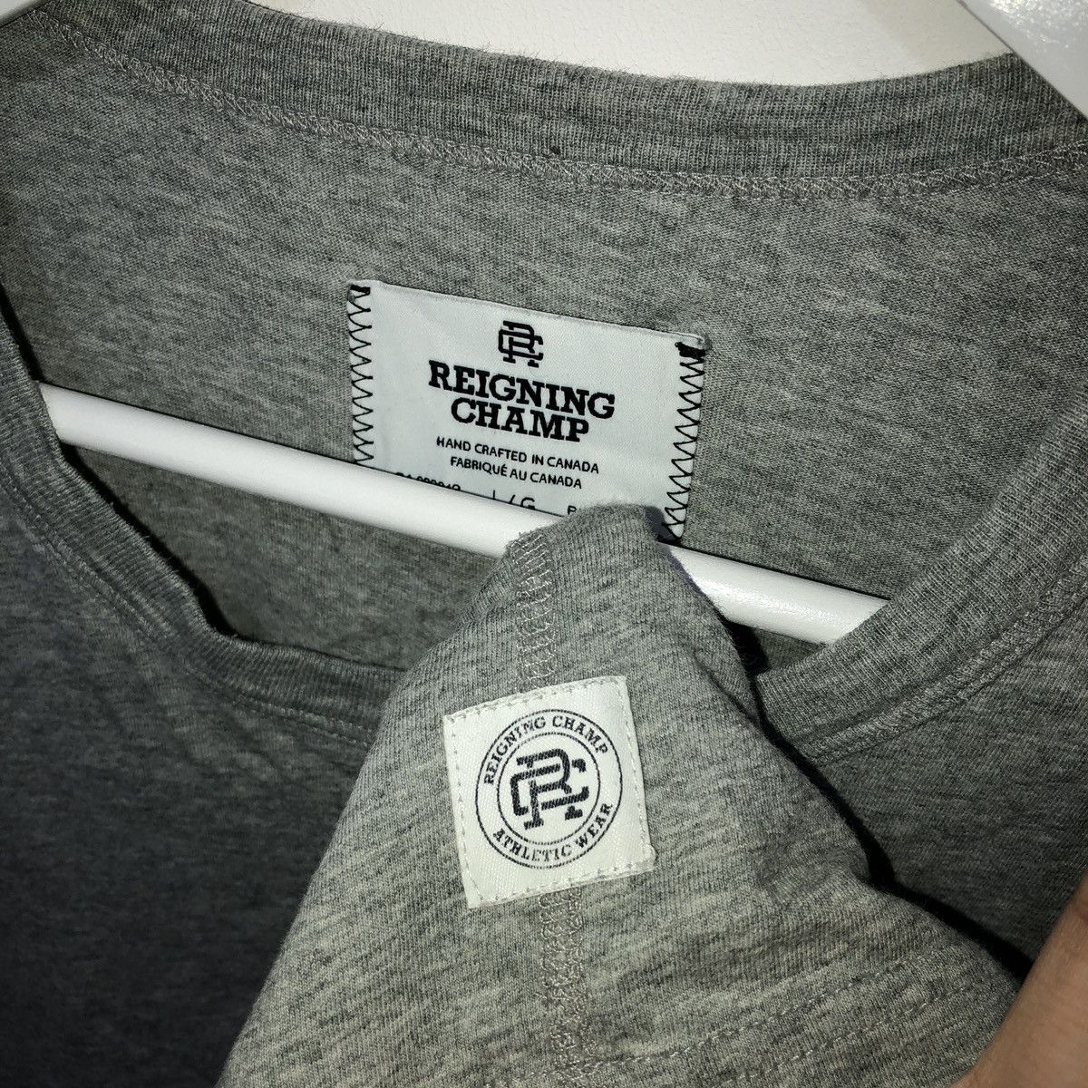 Reigning Champ Reigning Champ Grey Tee Size US L / EU 52-54 / 3 - 5 Thumbnail