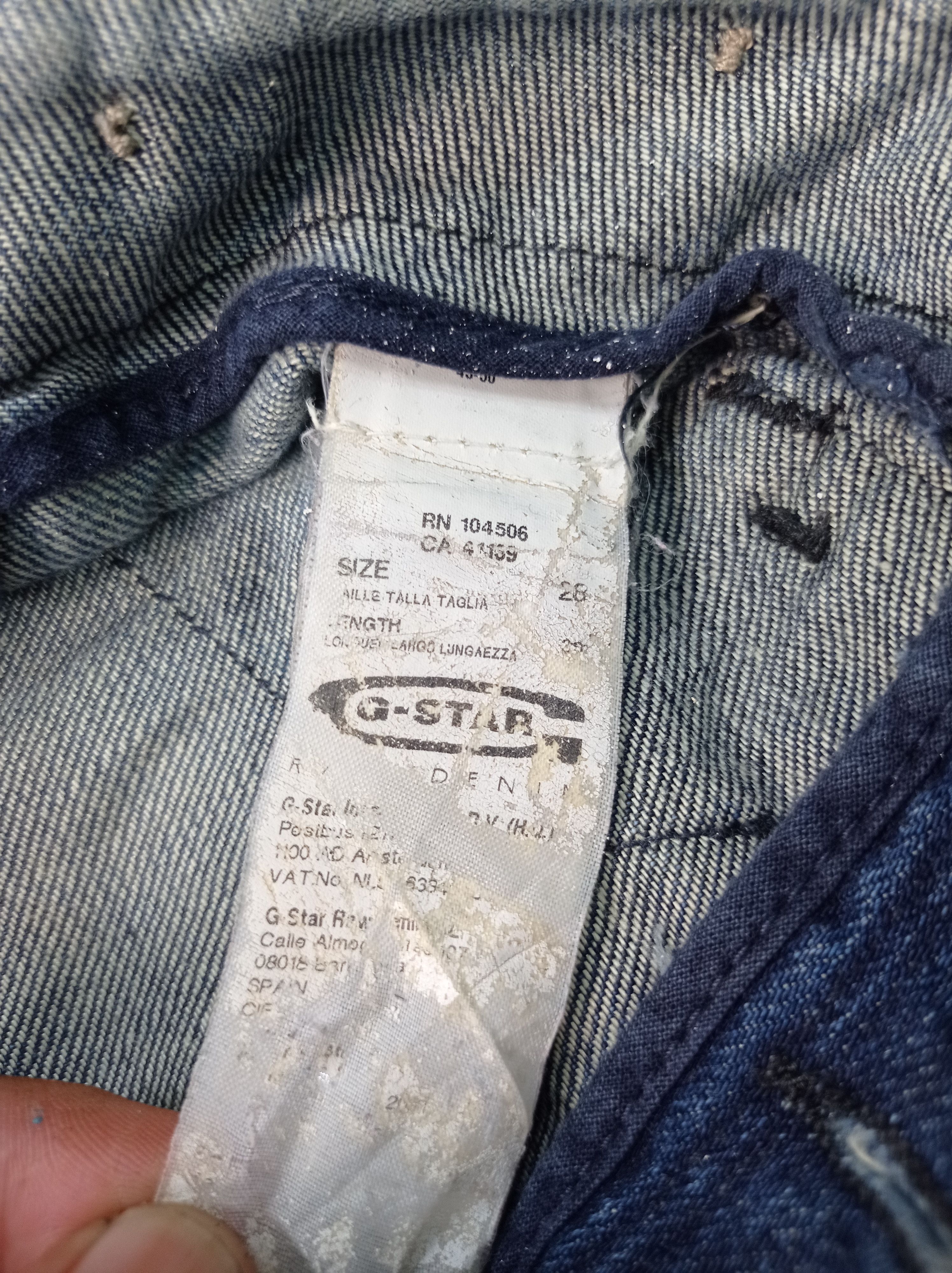 G-Star 🔥rare🔥G Star Raw Buckle Back Distressed Denim Pants Size US 27 - 3 Thumbnail