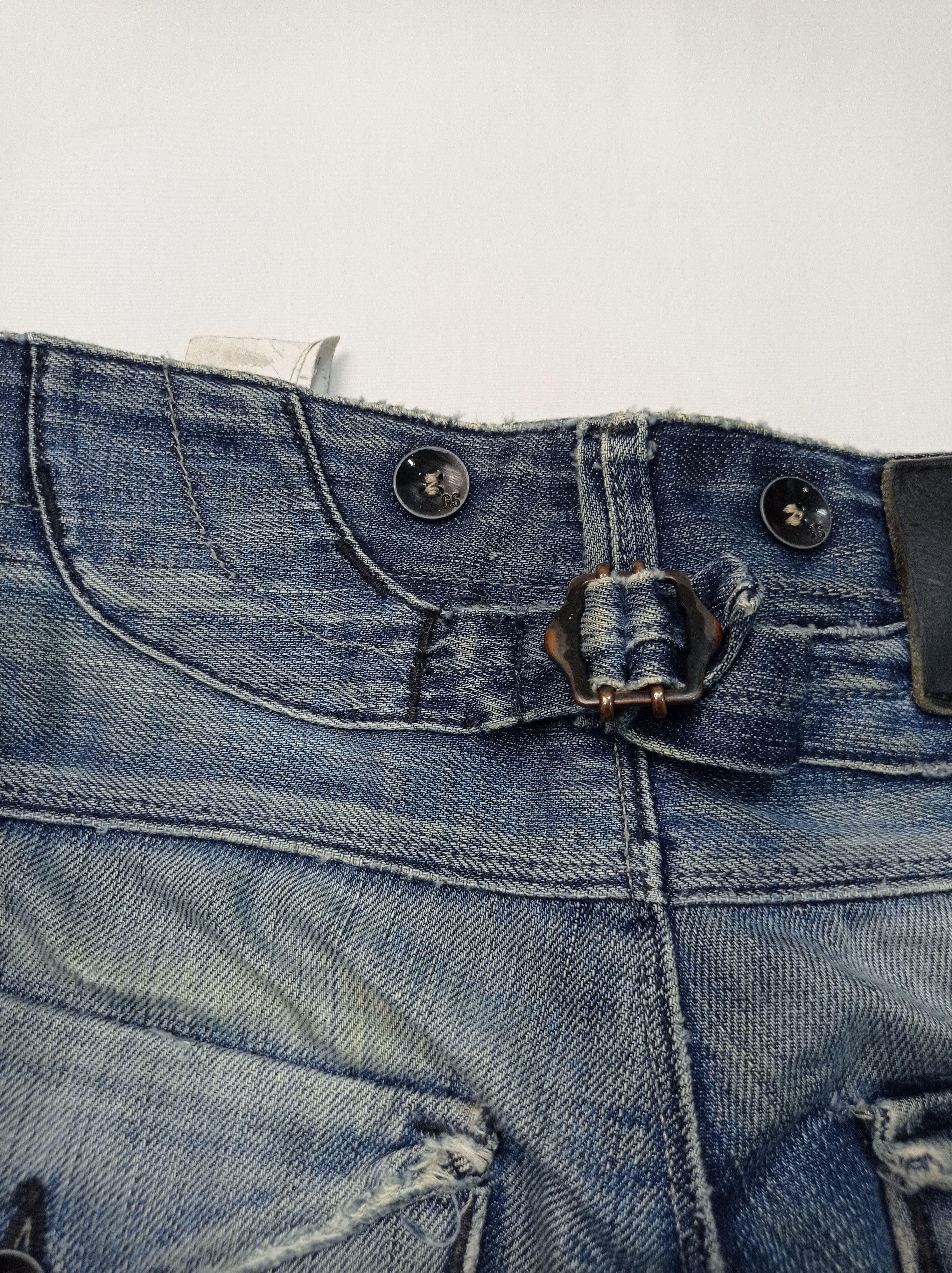 G-Star 🔥rare🔥G Star Raw Buckle Back Distressed Denim Pants Size US 27 - 12 Thumbnail