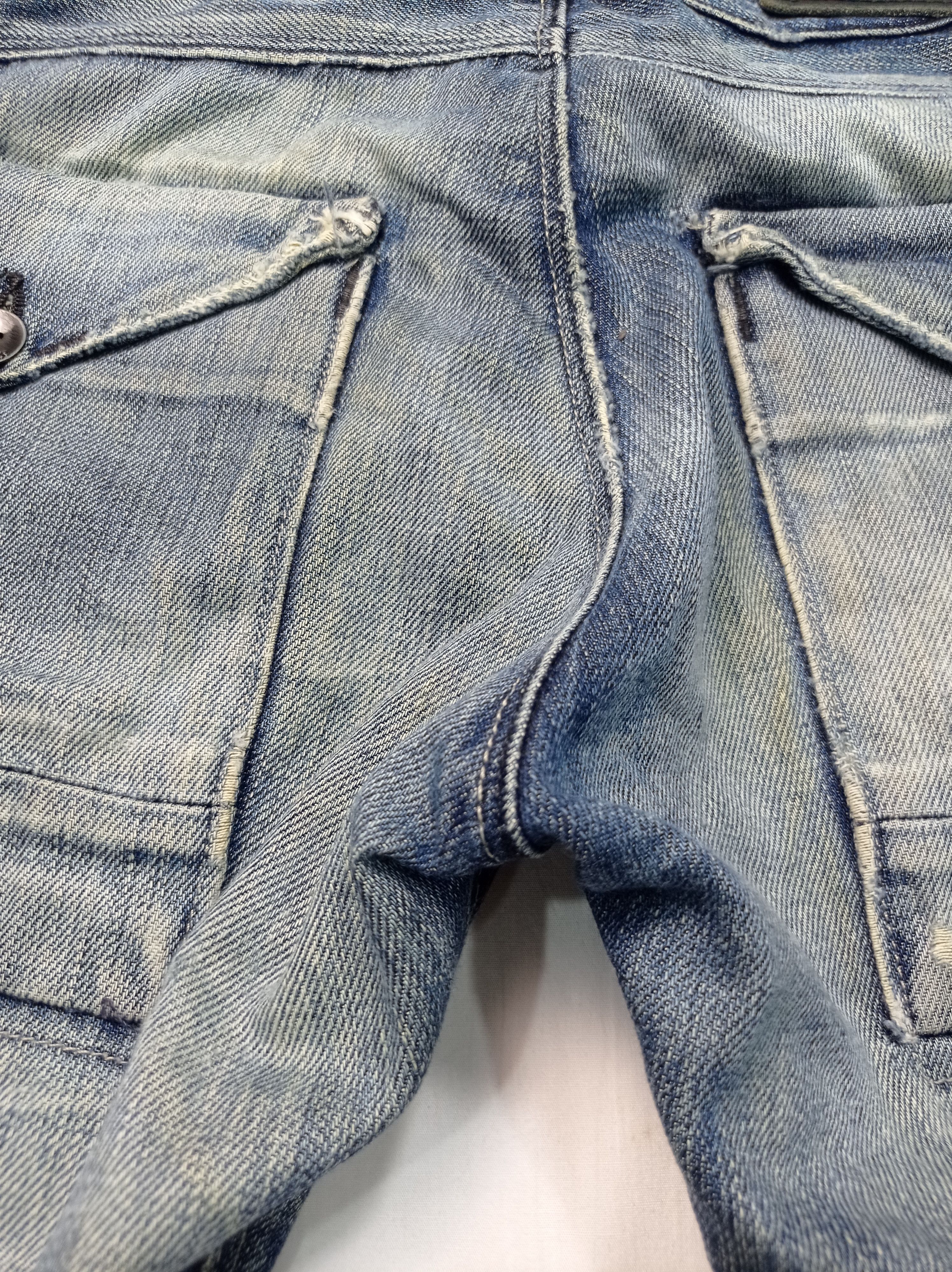 G-Star 🔥rare🔥G Star Raw Buckle Back Distressed Denim Pants Size US 27 - 15 Thumbnail