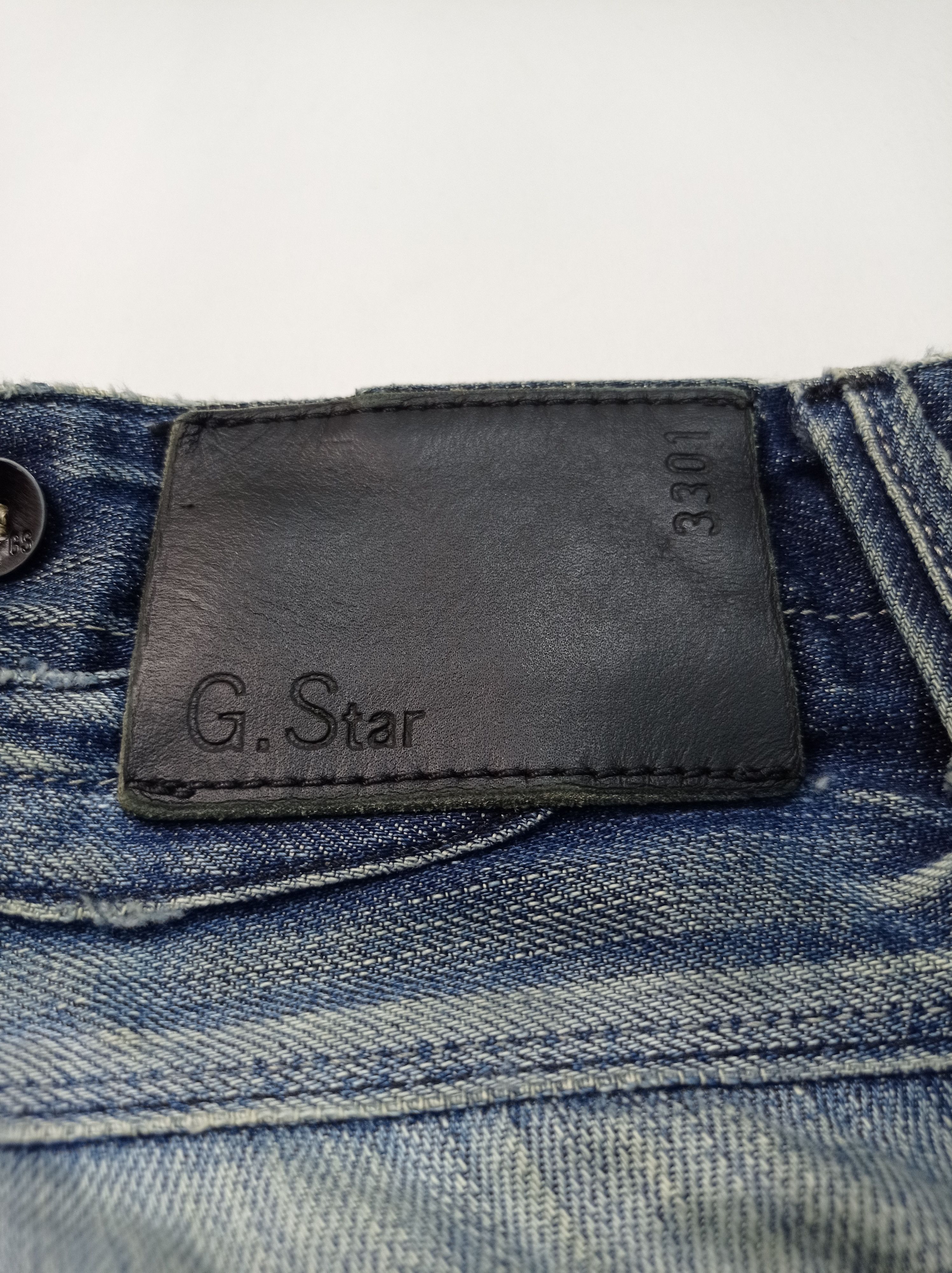 G-Star 🔥rare🔥G Star Raw Buckle Back Distressed Denim Pants Size US 27 - 13 Thumbnail