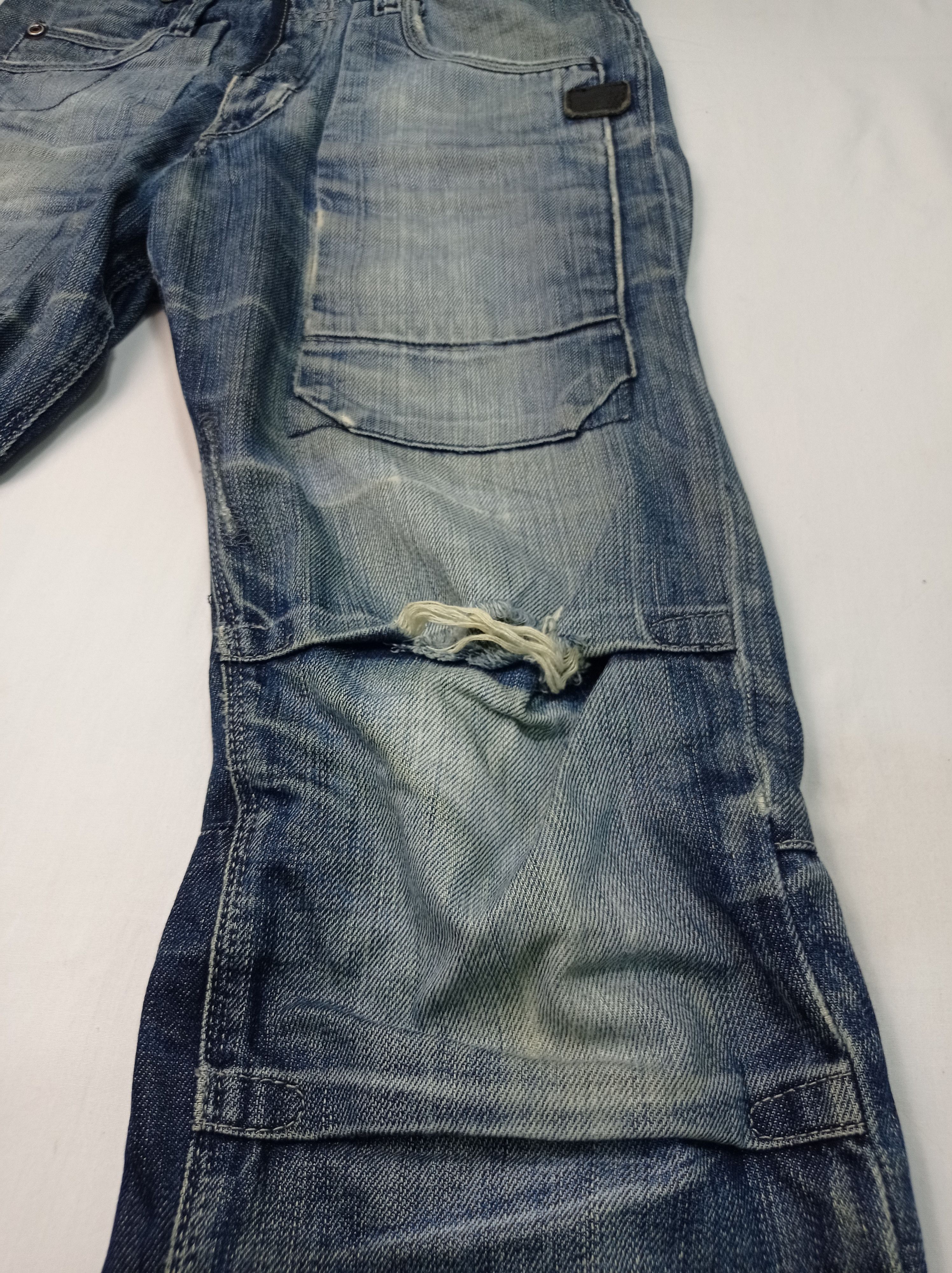 G-Star 🔥rare🔥G Star Raw Buckle Back Distressed Denim Pants Size US 27 - 10 Thumbnail
