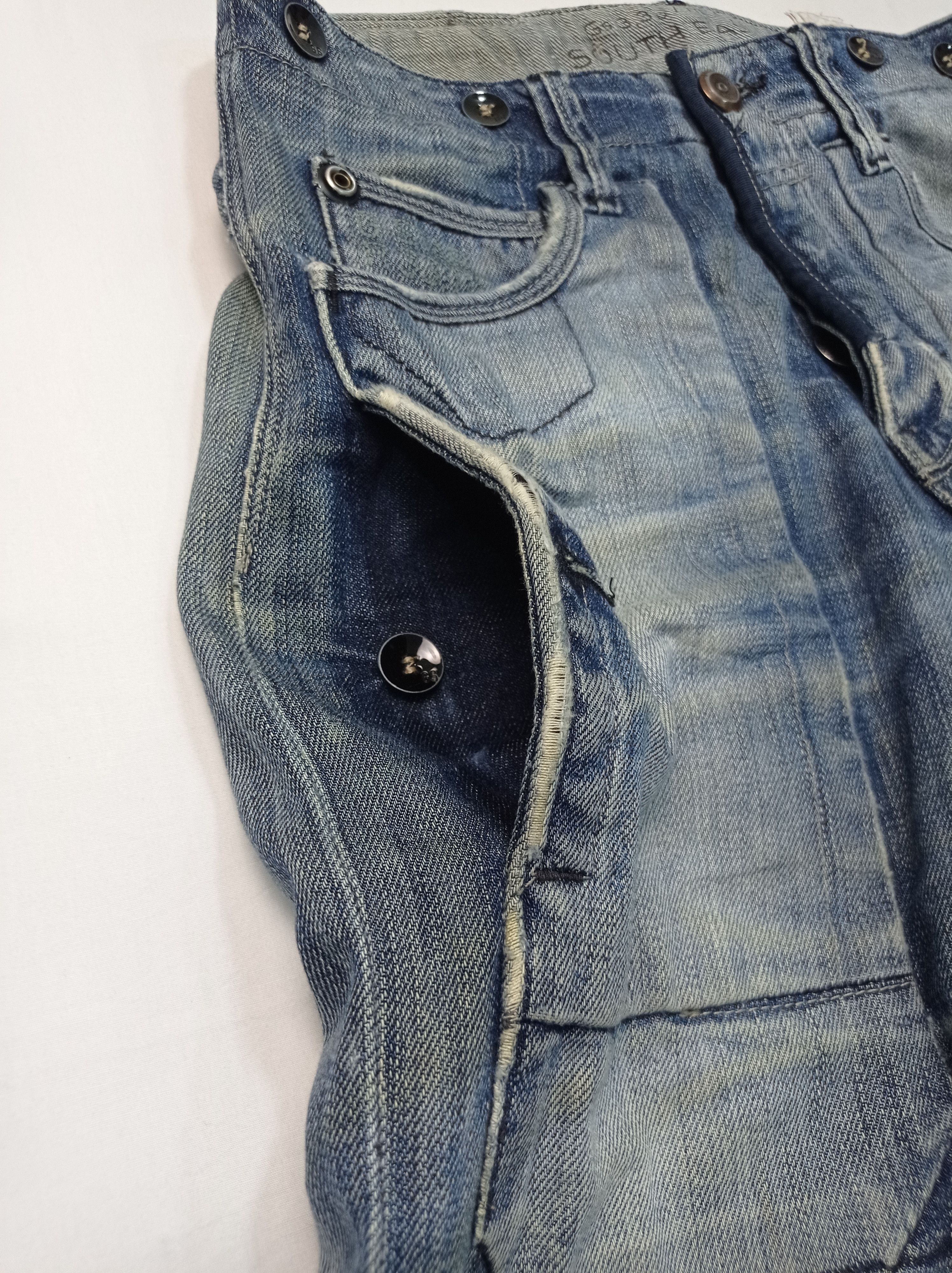 G-Star 🔥rare🔥G Star Raw Buckle Back Distressed Denim Pants Size US 27 - 8 Thumbnail