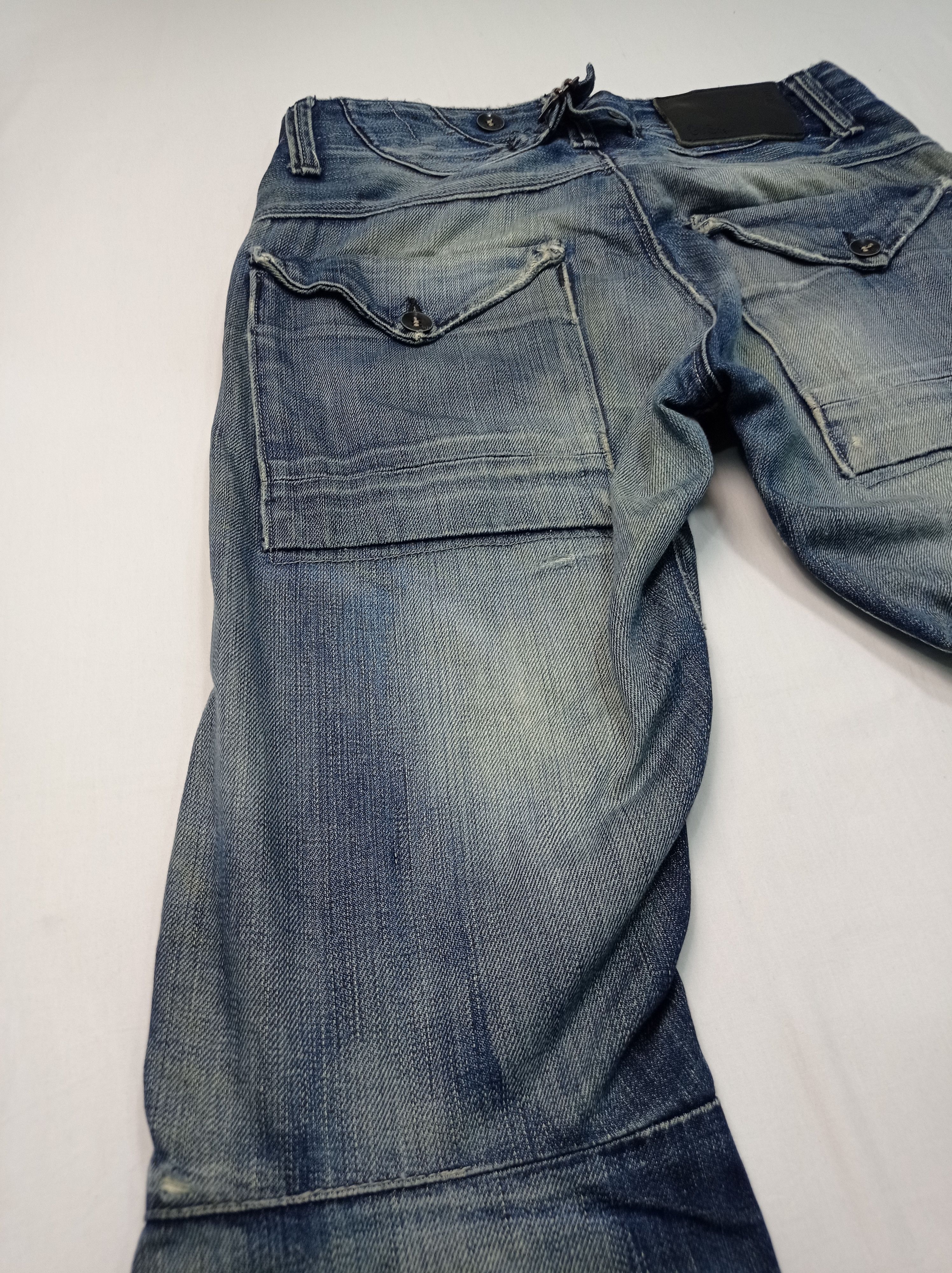 G-Star 🔥rare🔥G Star Raw Buckle Back Distressed Denim Pants Size US 27 - 16 Thumbnail