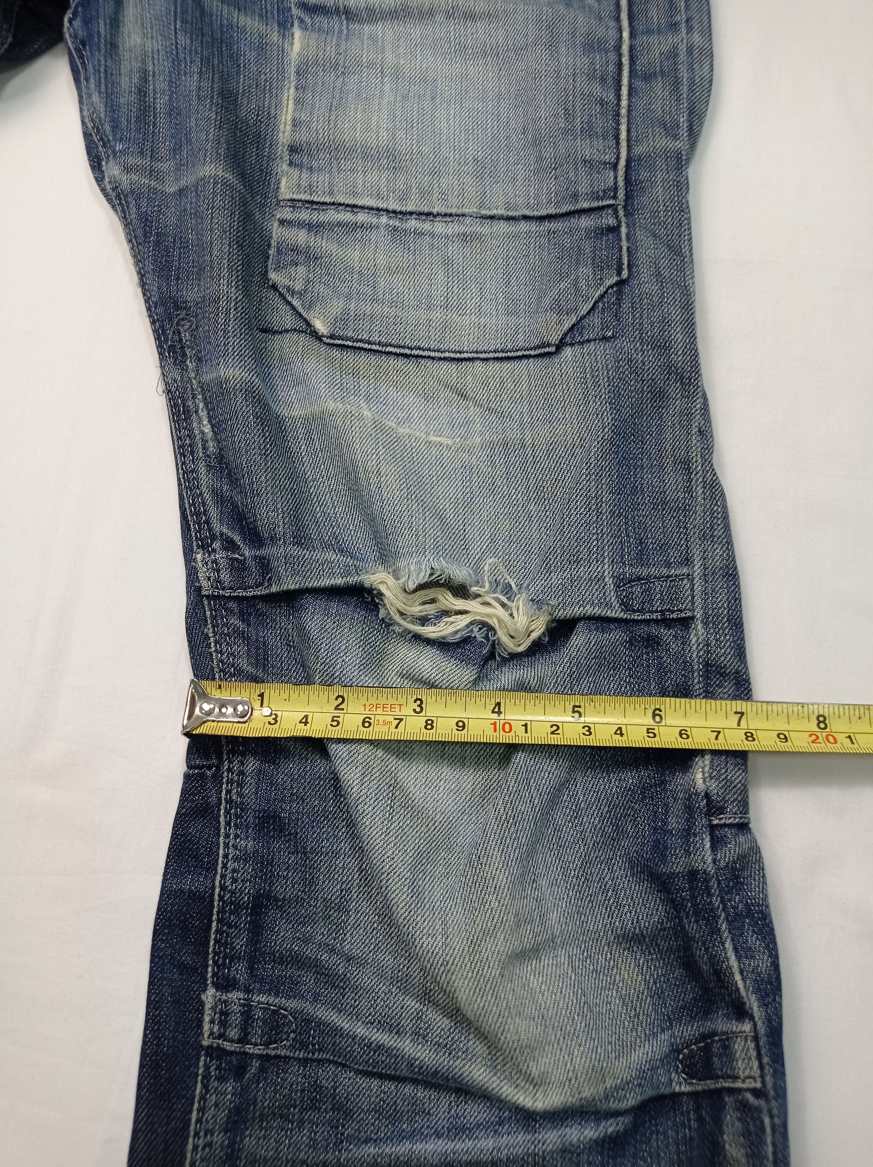 G-Star 🔥rare🔥G Star Raw Buckle Back Distressed Denim Pants Size US 27 - 22 Thumbnail