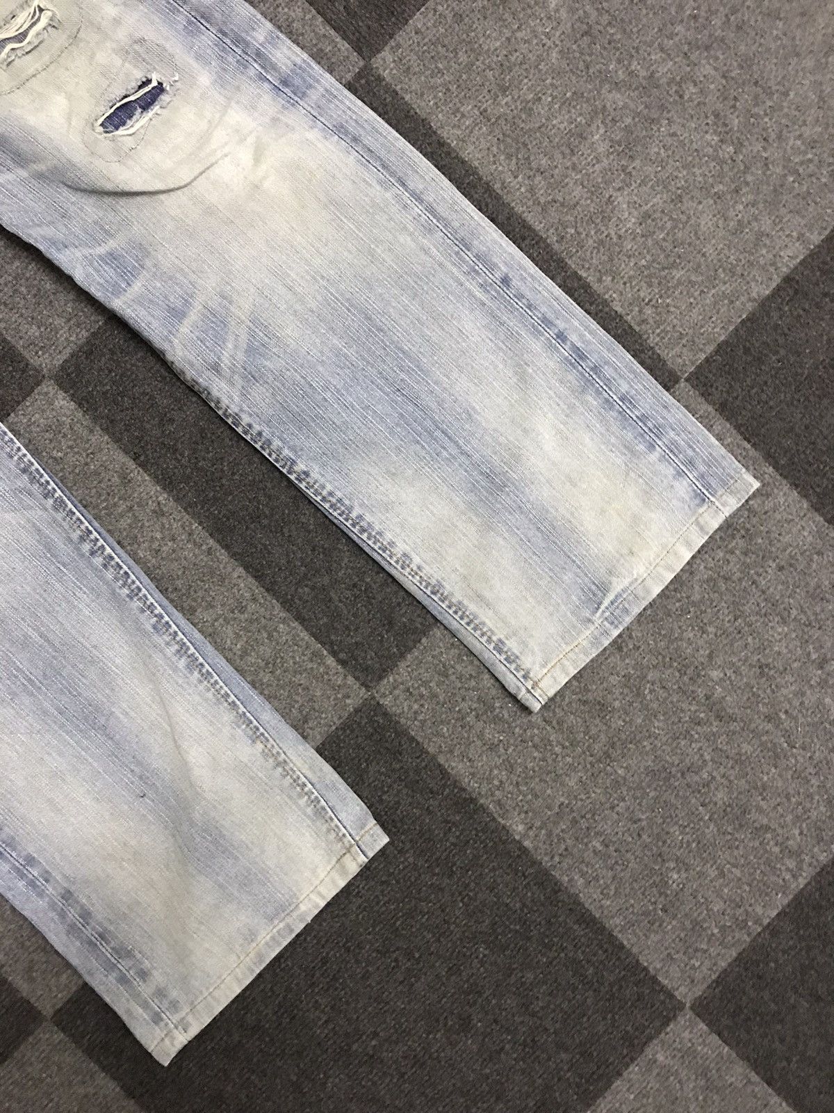 Edwin D125 Vintage EDWIN Light Wash Distressed Jeans Size US 32 / EU 48 - 6 Thumbnail