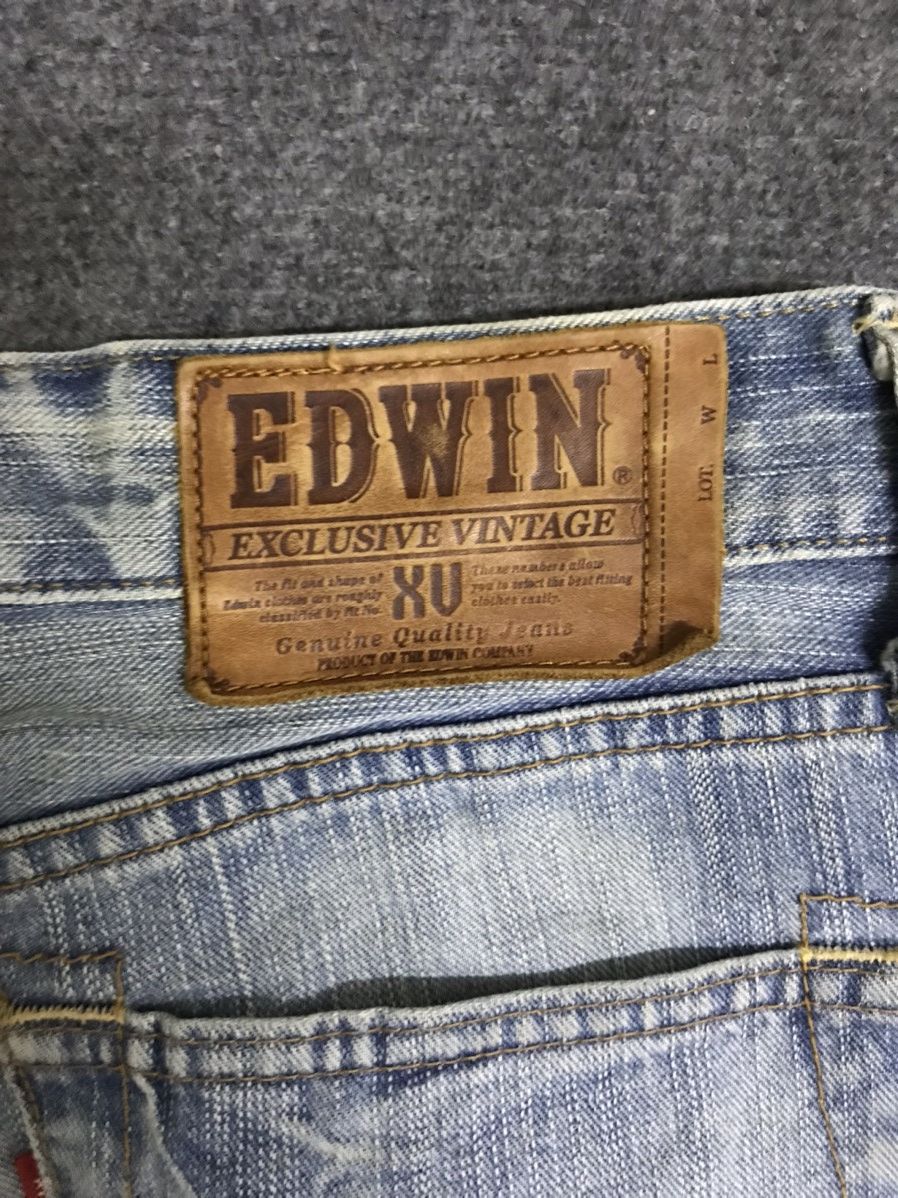Edwin D125 Vintage EDWIN Light Wash Distressed Jeans Size US 32 / EU 48 - 18 Thumbnail