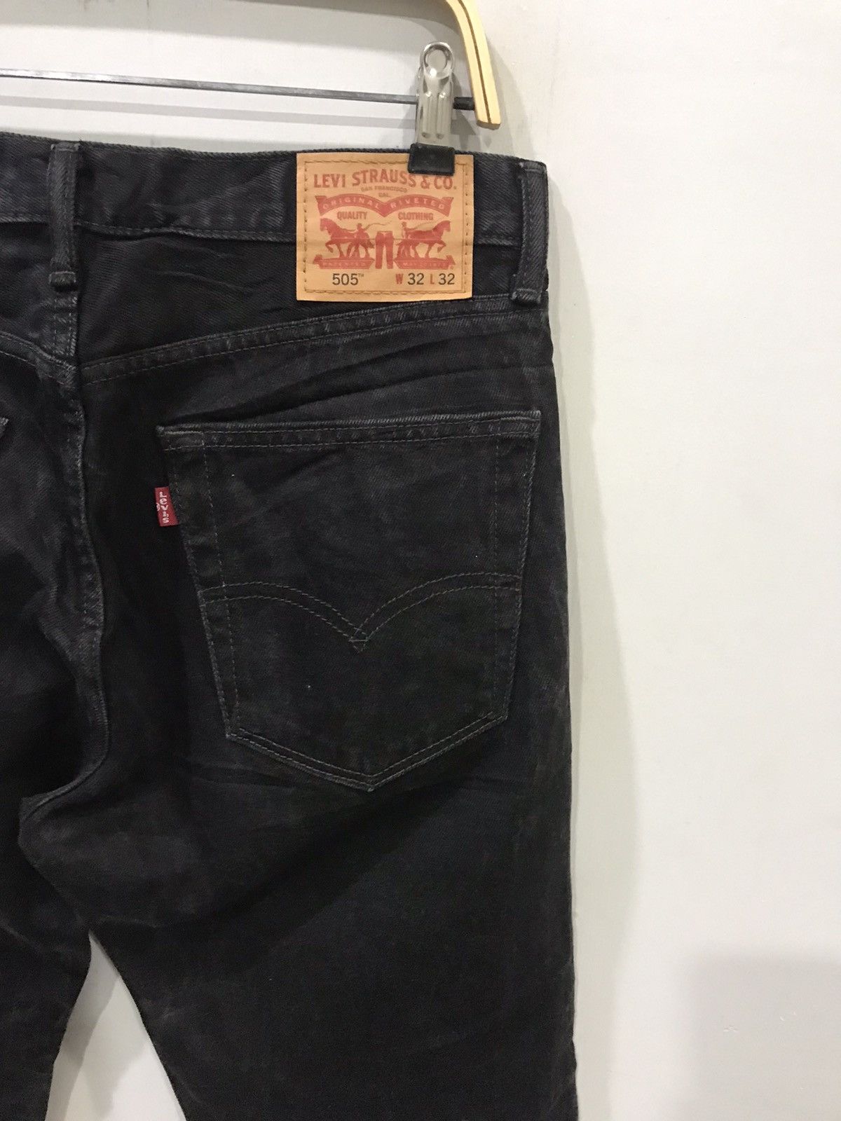 Levi's Levis 505 Superblack Denim Size US 33 - 7 Thumbnail