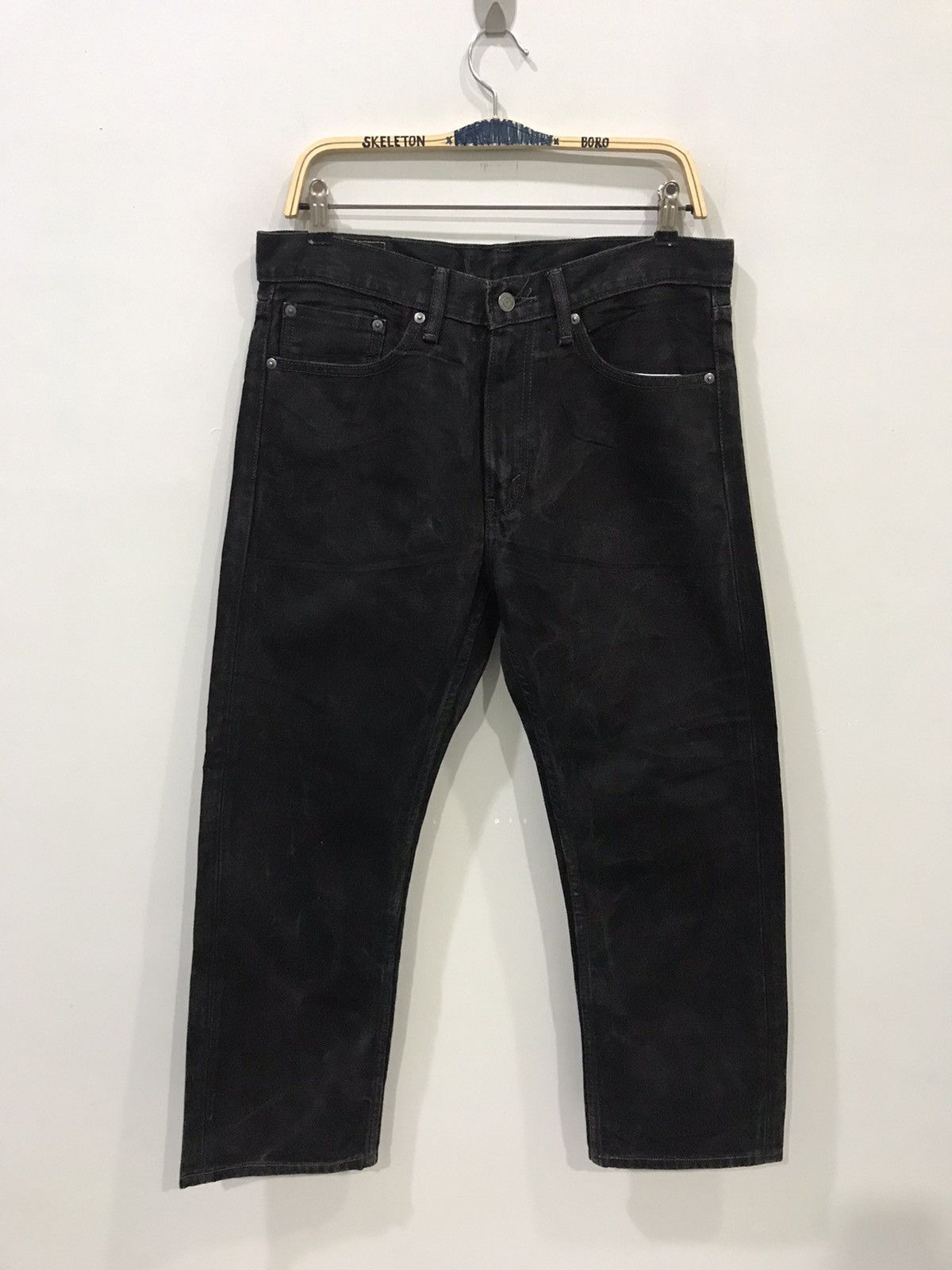 Levi's Levis 505 Superblack Denim Size US 33 - 1 Thumbnail