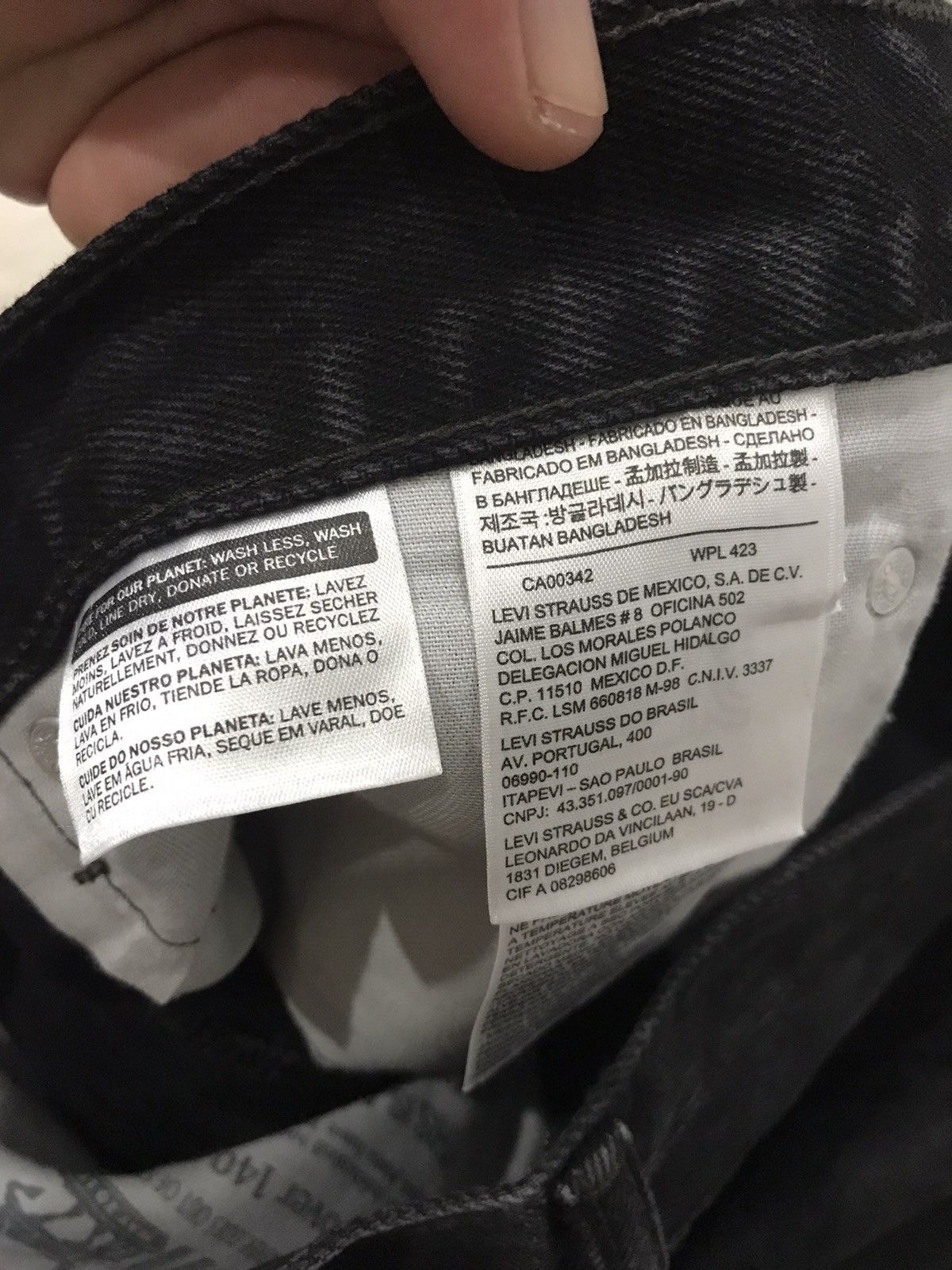 Levi's Levis 505 Superblack Denim Size US 33 - 13 Thumbnail
