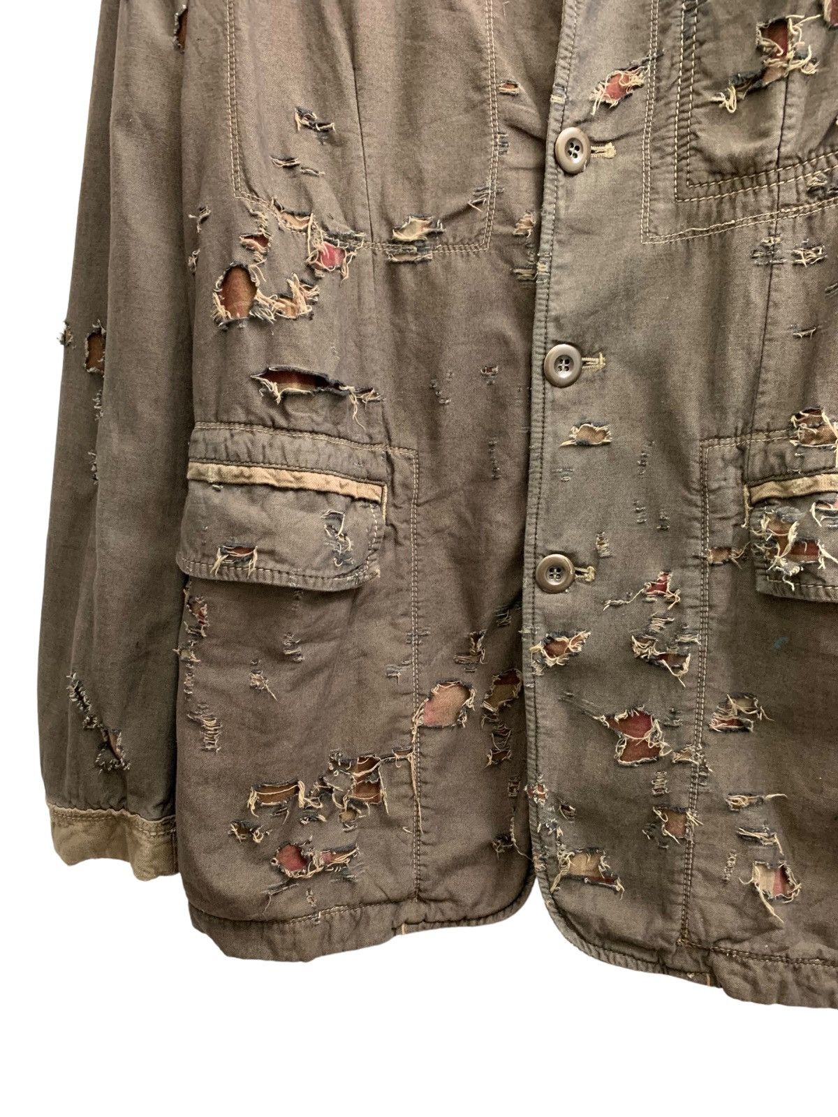 If Six Was Nine RARE ‼️ 1980s Marithe + Francois Girbaud Distressed Jacket Size US S / EU 44-46 / 1 - 4 Thumbnail