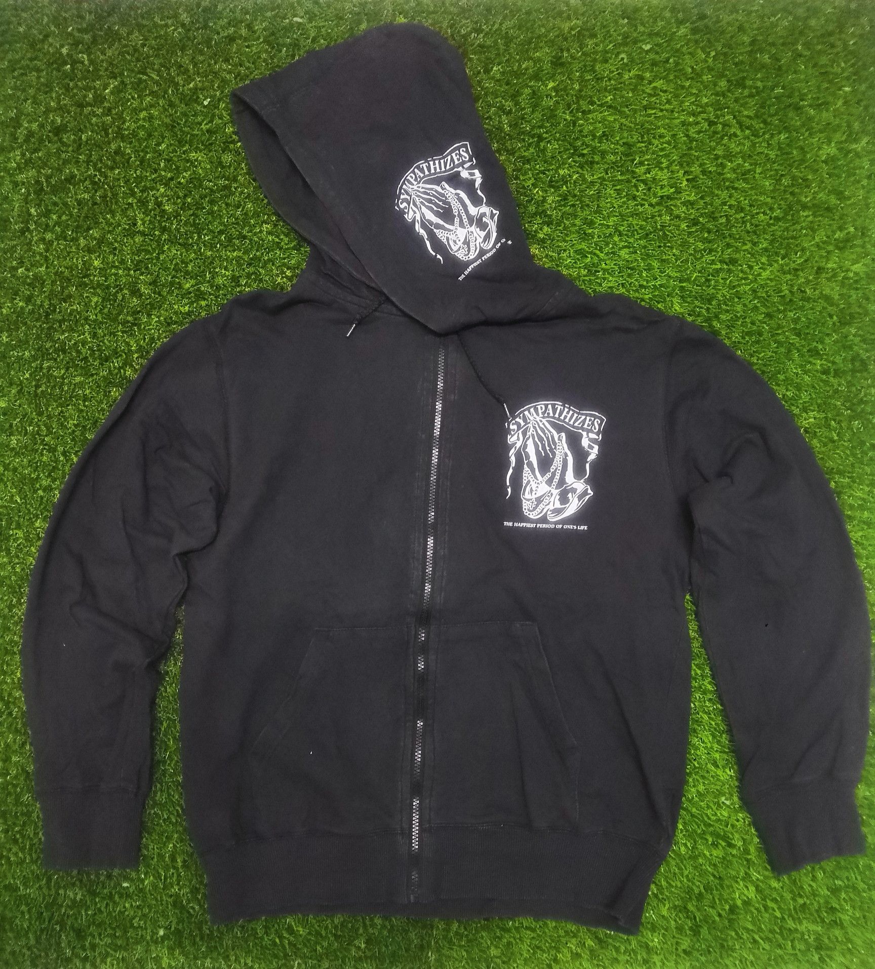 Japanese Brand The Beatitudes Explore Confuse Designer Zipper Up Hoodie Size US M / EU 48-50 / 2 - 2 Thumbnail