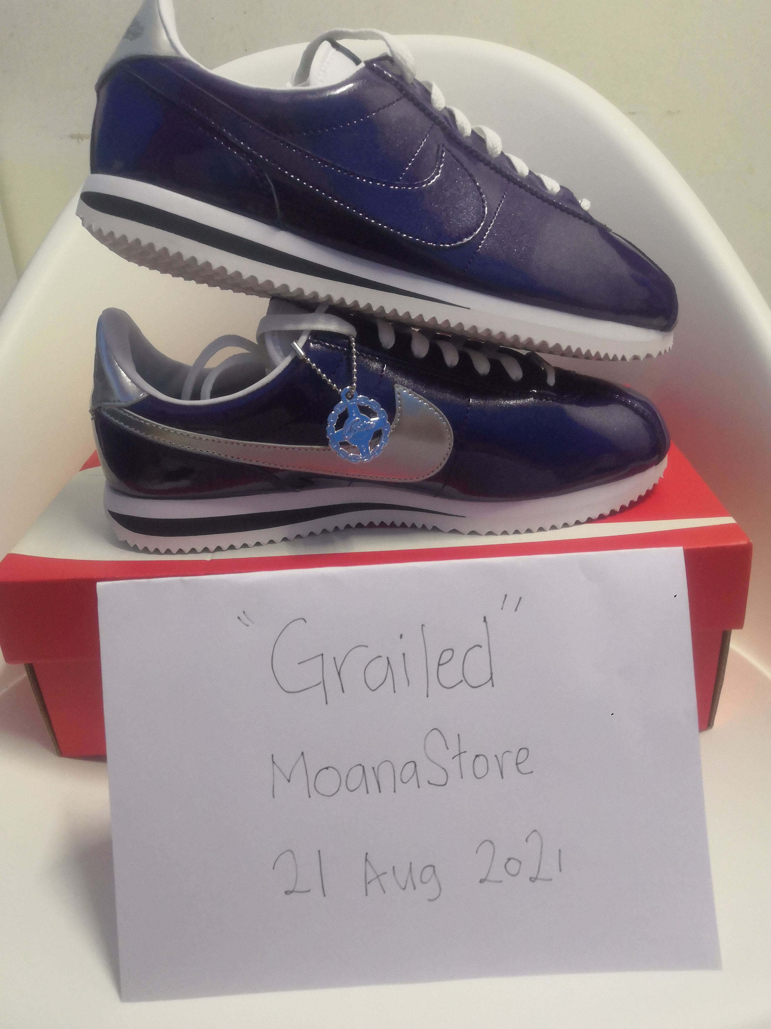 Nike Nike Cortez Basic Premium Qs Sneakers Blue Size US 8.5 / EU 41-42 - 1 Thumbnail