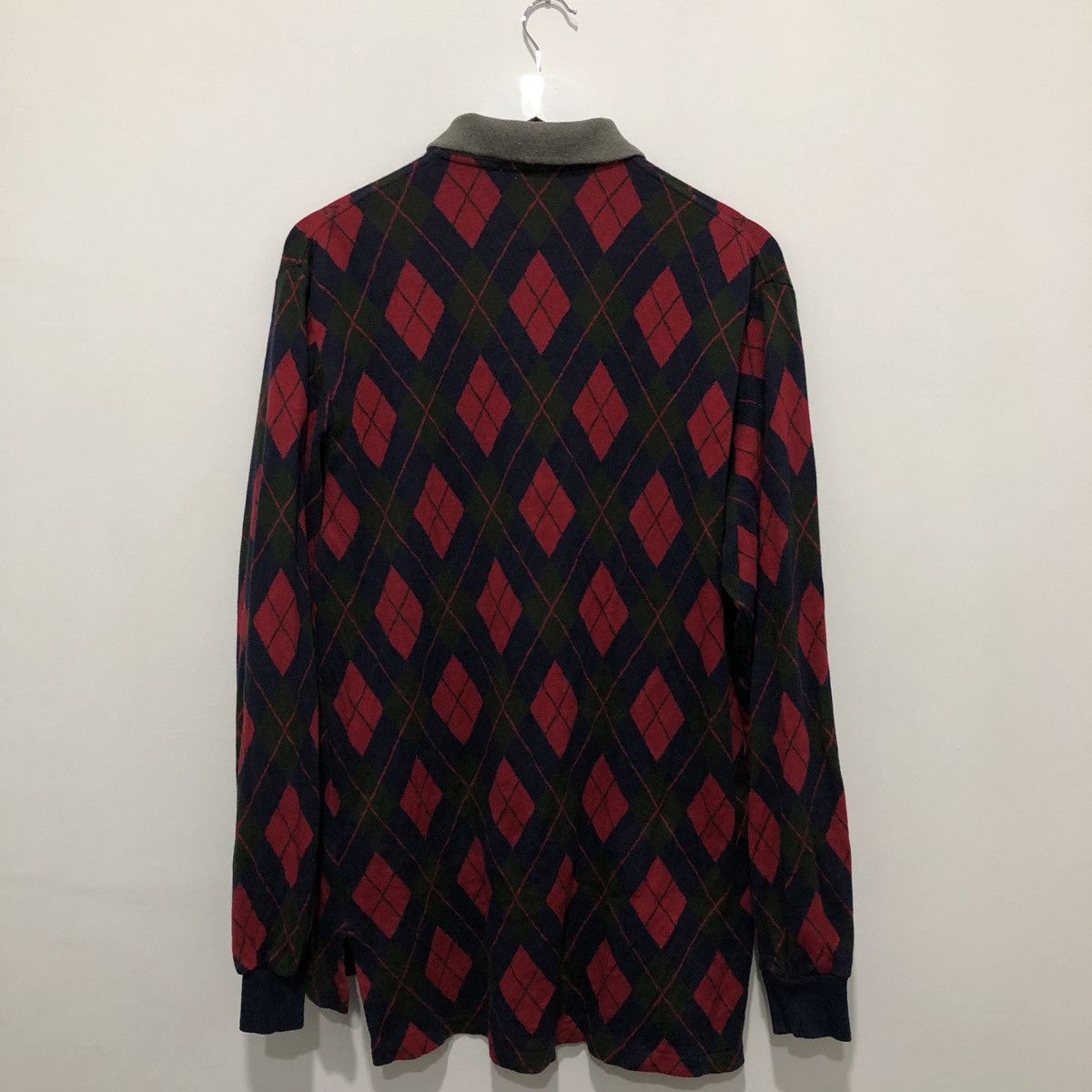 Polo Ralph Lauren Polo by Ralph Lauren Diamond Patterned Polo Tee Size US L / EU 52-54 / 3 - 2 Thumbnail