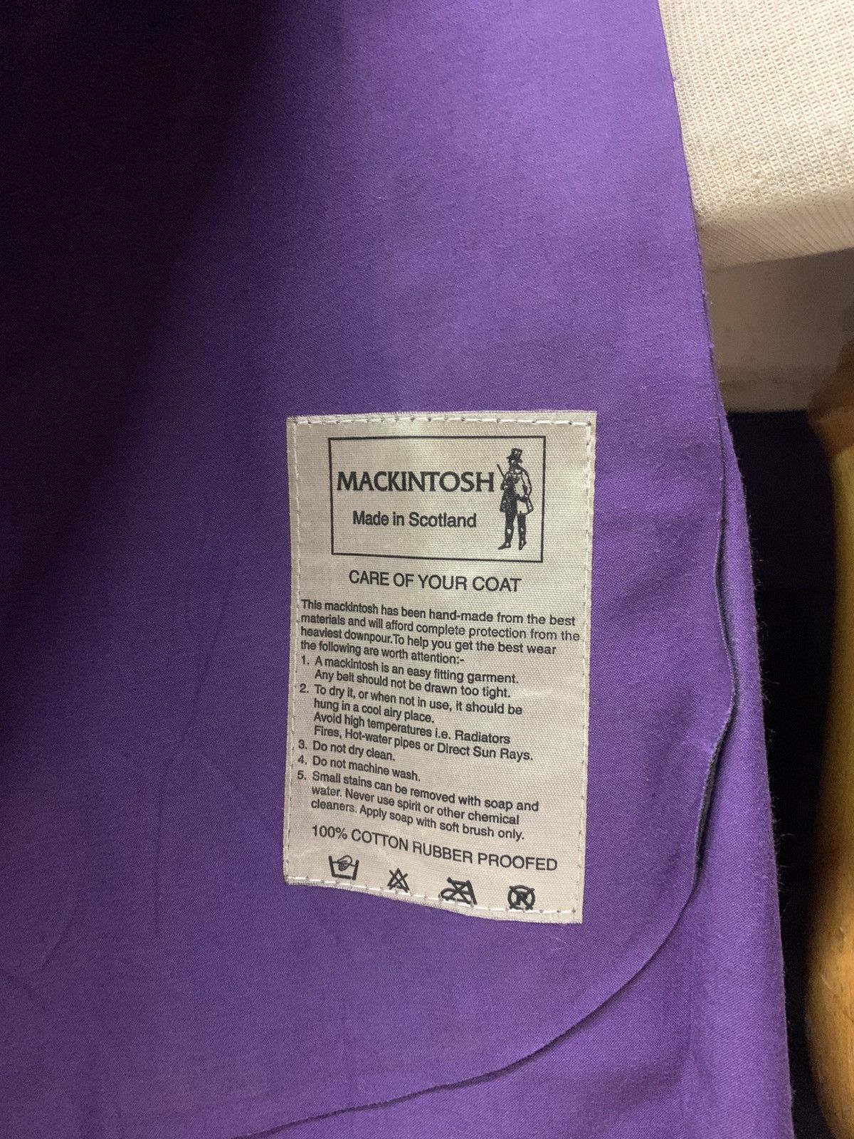 Mackintosh 100% cotton rubber proofed Size US M / EU 48-50 / 2 - 12 Thumbnail