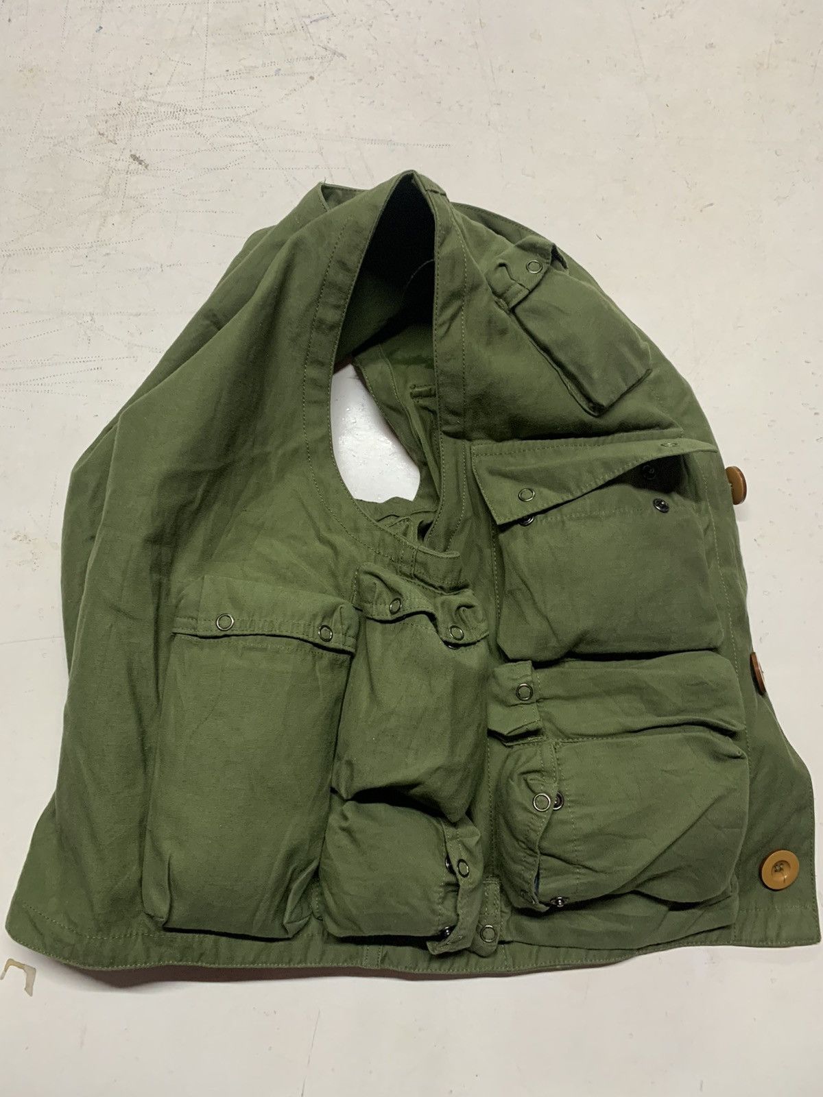 Vintage Tectical military multi pocket beige vest Size US M / EU 48-50 / 2 - 14 Thumbnail
