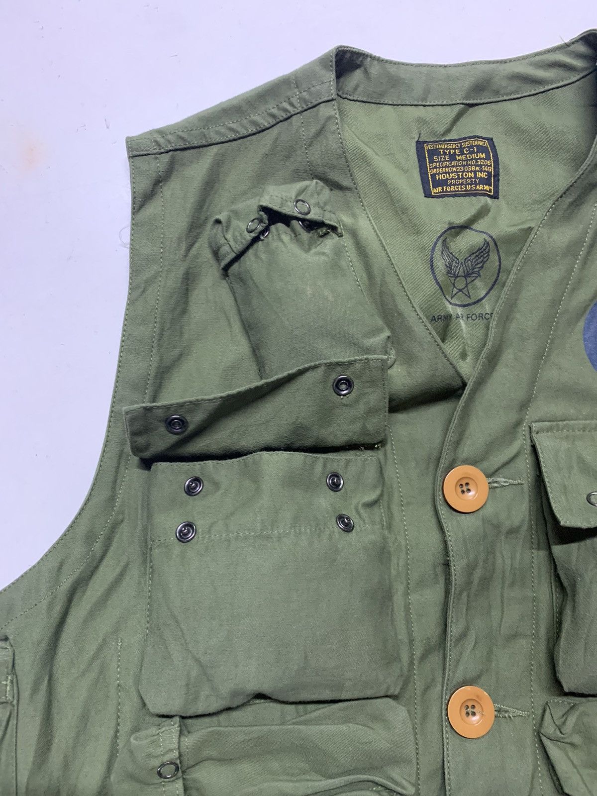 Vintage Tectical military multi pocket beige vest Size US M / EU 48-50 / 2 - 7 Thumbnail