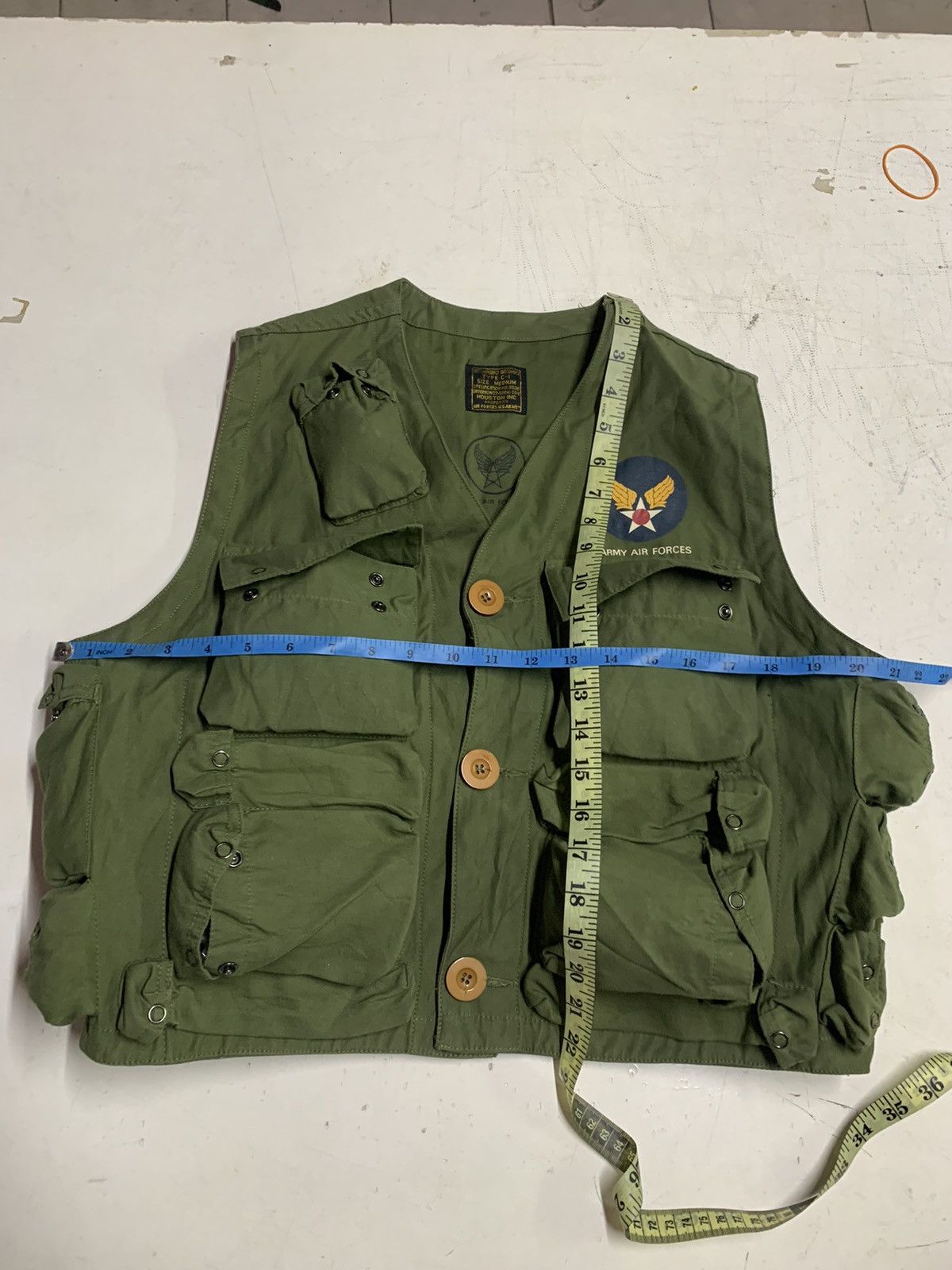 Vintage Tectical military multi pocket beige vest Size US M / EU 48-50 / 2 - 17 Thumbnail