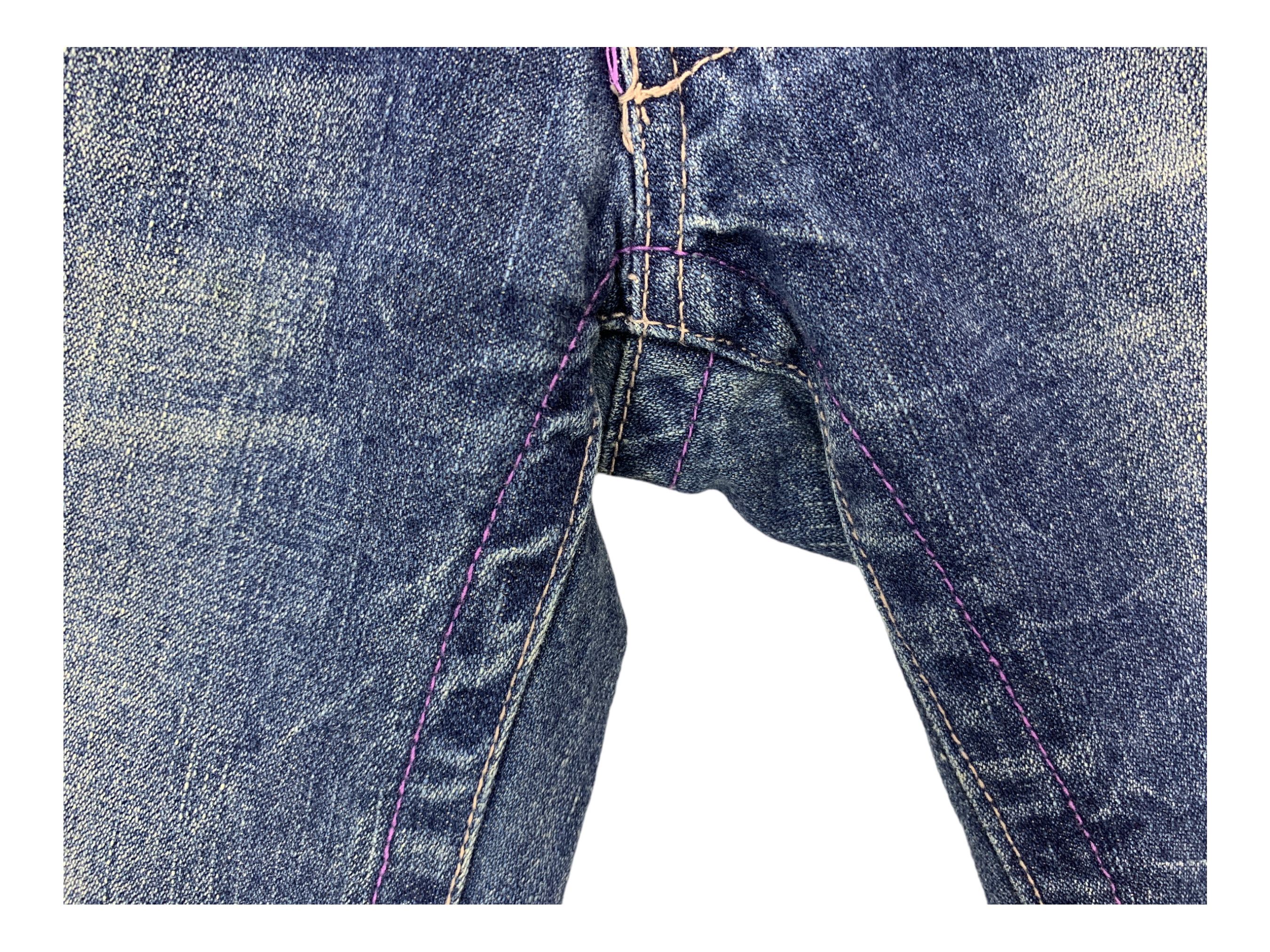 Japanese Brand Nylaus Short Jeans Distressed Denim Size US 31 - 10 Thumbnail