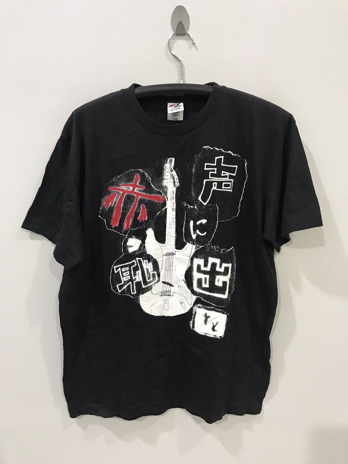 Japanese Brand × Seditionaries Japan Band 2008 Tour Big Guitar Print Shirt Size US L / EU 52-54 / 3 - 1 Thumbnail
