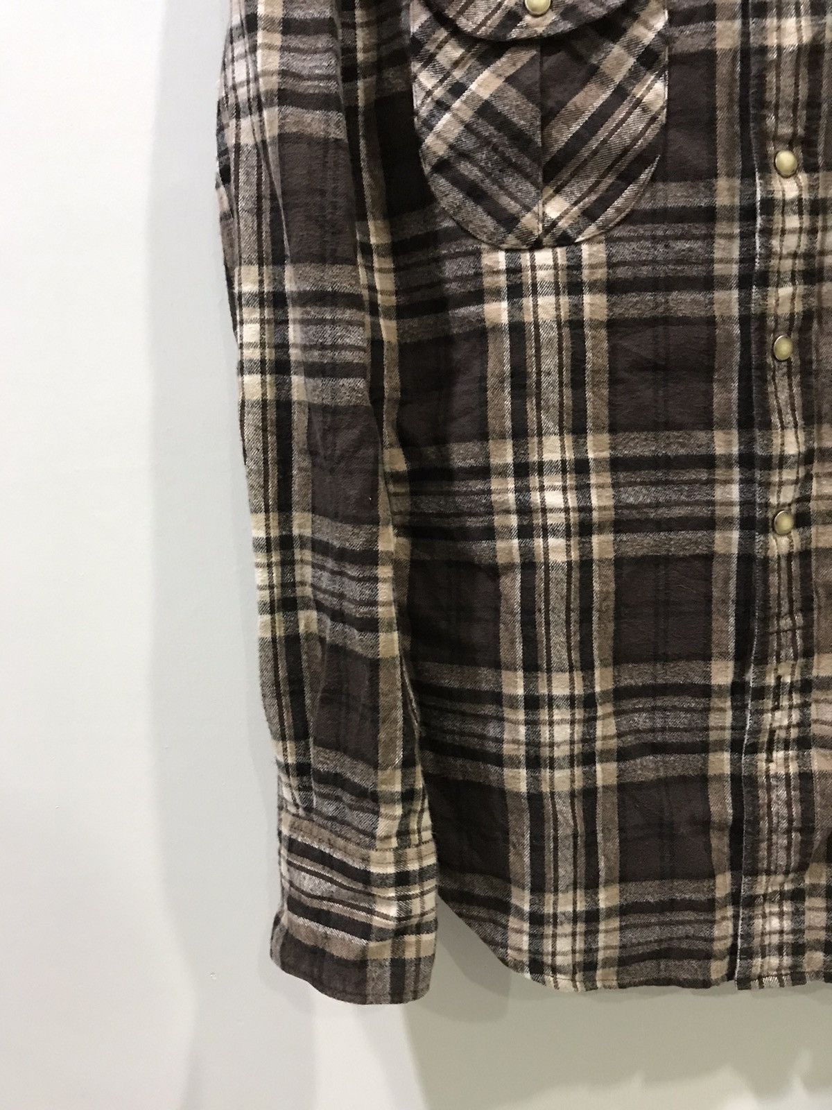 Flannel R NEWBOLD Plaid Westener Snap Button Flannel Size US M / EU 48-50 / 2 - 6 Thumbnail