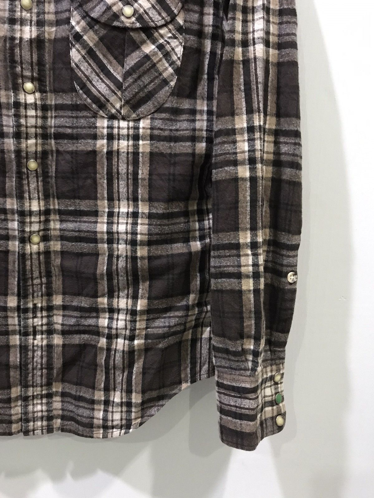 Flannel R NEWBOLD Plaid Westener Snap Button Flannel Size US M / EU 48-50 / 2 - 5 Thumbnail