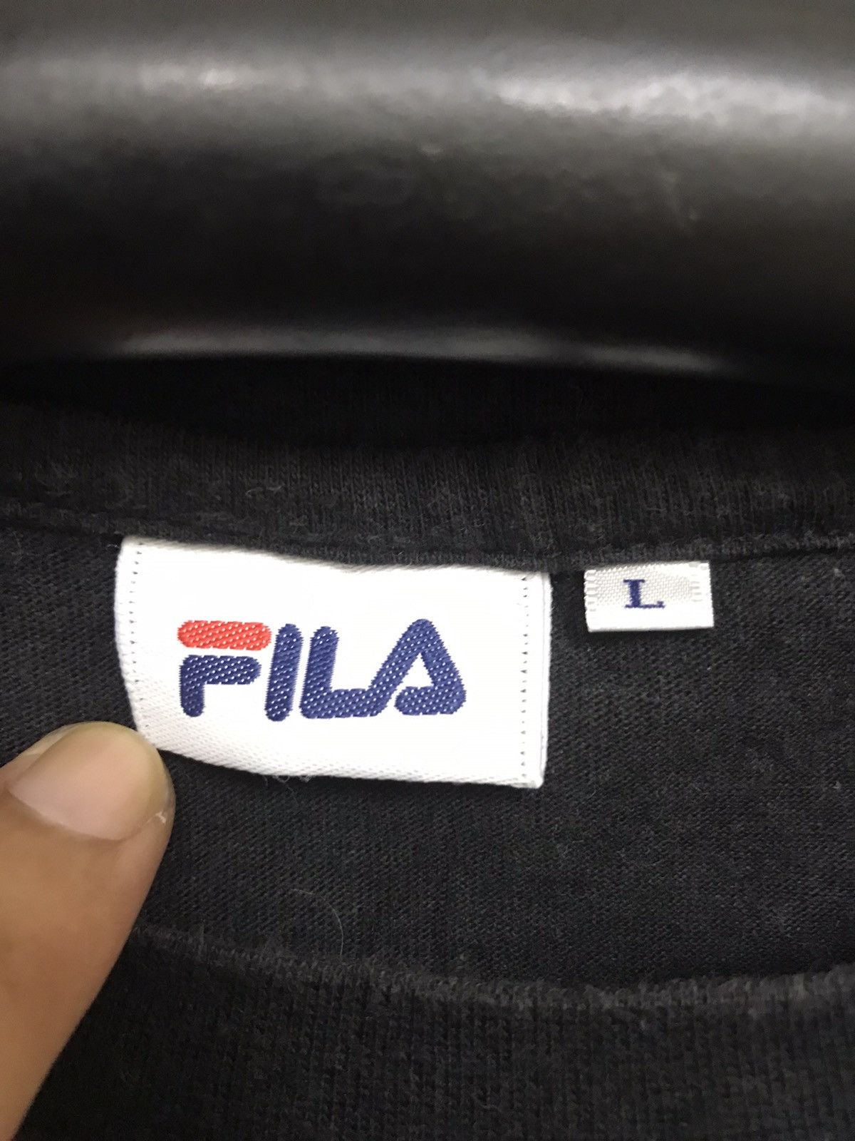 Fila FULA Spell Out Cool Stripe Oversize Shirt Size L / US 10 / IT 46 - 8 Thumbnail