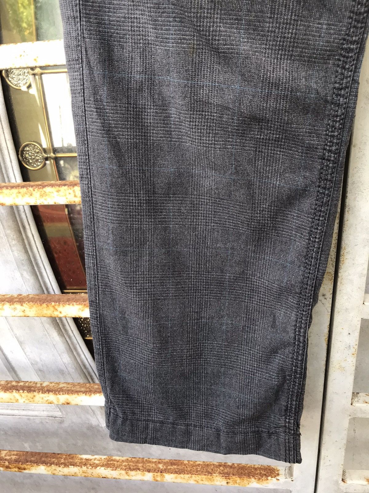 Japanese Brand BACK NUMBER Japan Military Grey Plaid Cargo Pant Size US 31 - 9 Thumbnail