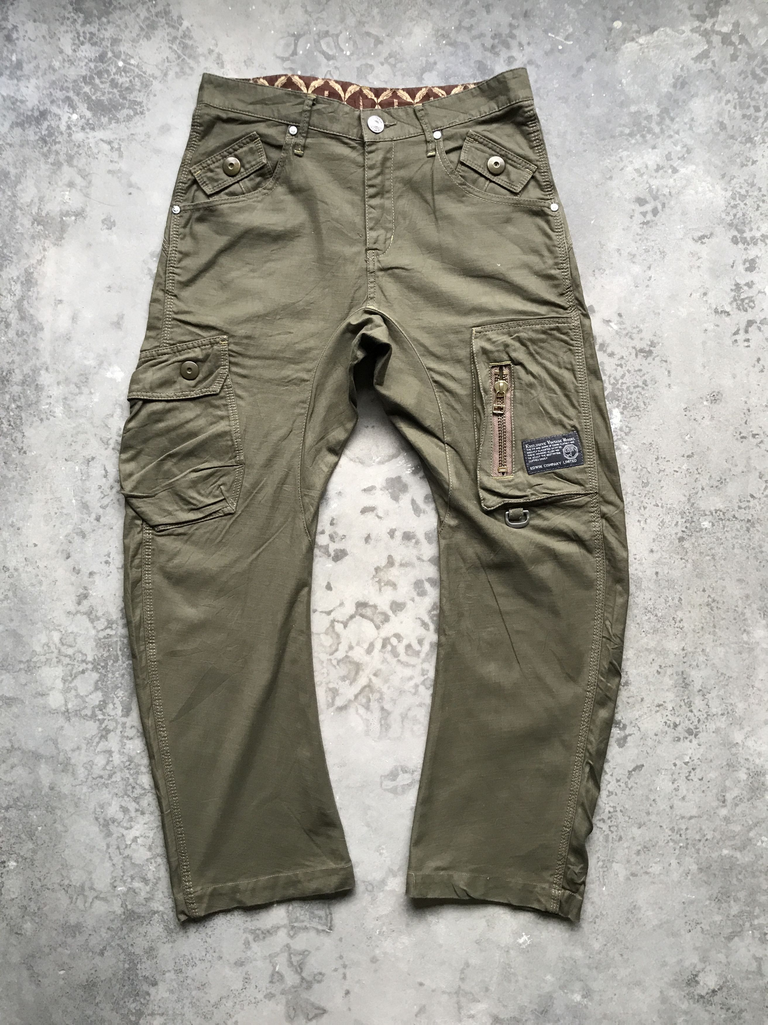 Edwin CP58 EDWIN Twisted Leg Cinch Back JLeg Cargo Pant Size US 29 - 3 Thumbnail