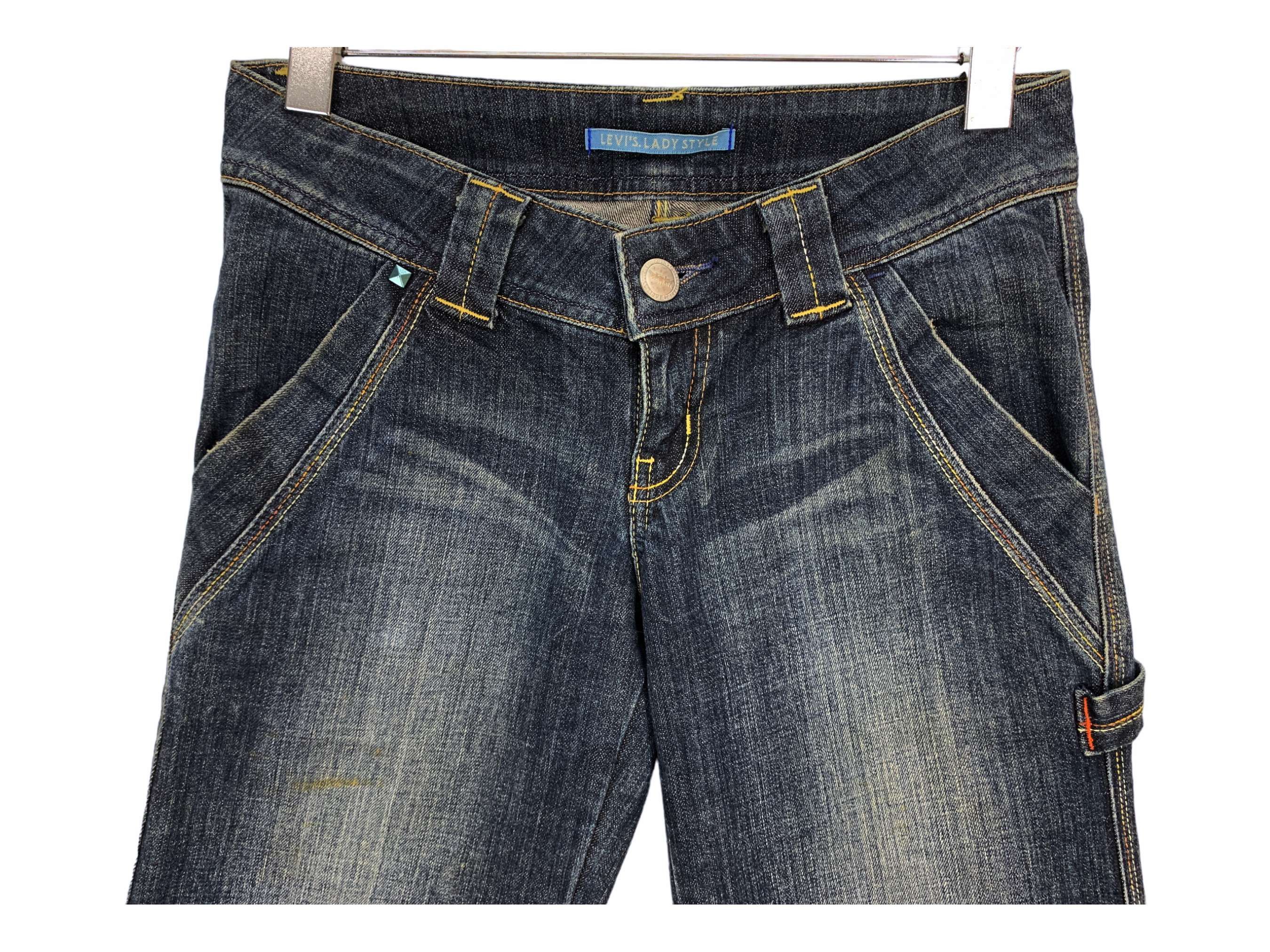 Levi's Lady Levis Bootcut Denim Carpenter Pants Size 29" - 3 Thumbnail