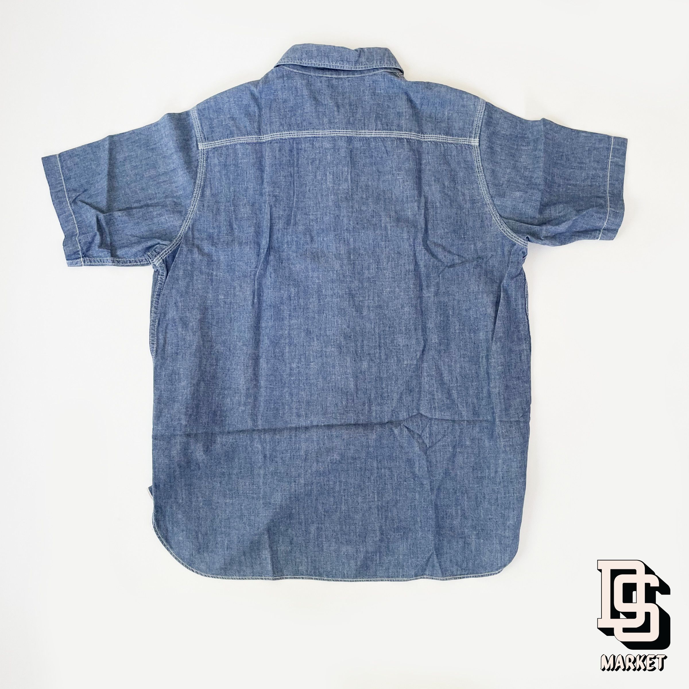 Bape CHAMBRAY BUTTON UP S/S SHIRT Size US L / EU 52-54 / 3 - 2 Thumbnail
