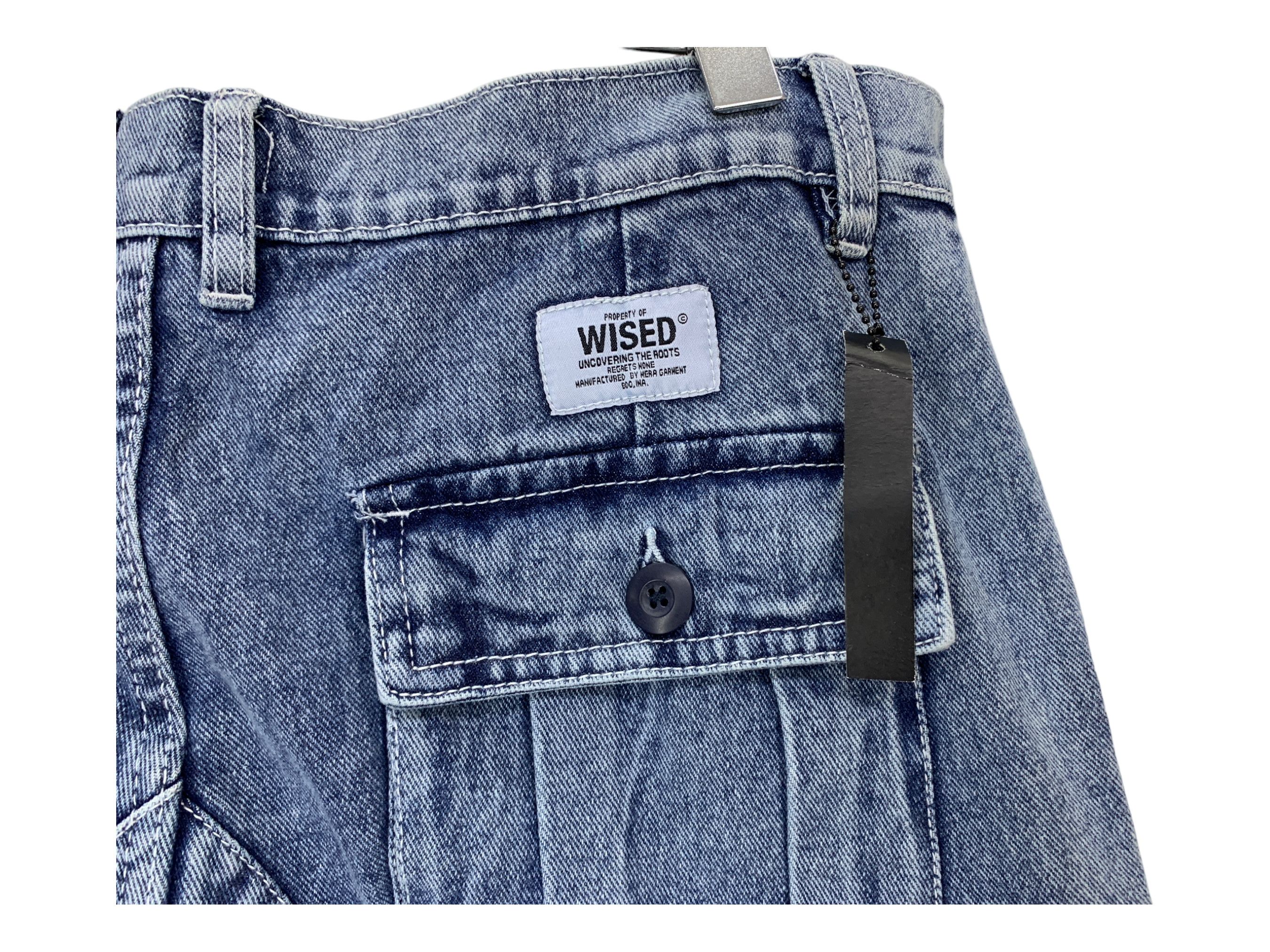 Japanese Brand Wised Cargo Jeans Hip Hop Skateboards Jeans Baggy Pants Size US 34 / EU 50 - 9 Thumbnail
