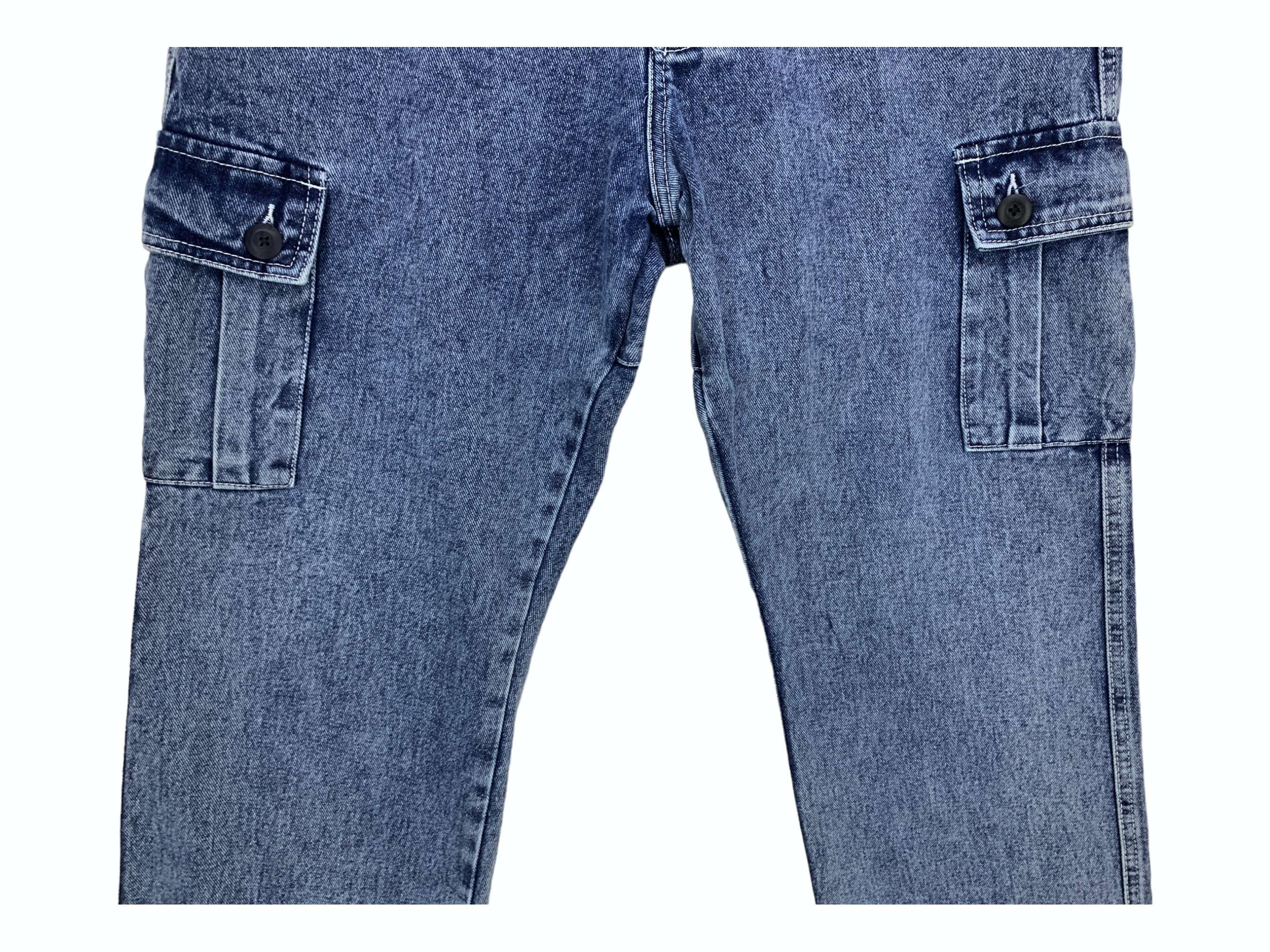 Japanese Brand Wised Cargo Jeans Hip Hop Skateboards Jeans Baggy Pants Size US 34 / EU 50 - 4 Thumbnail
