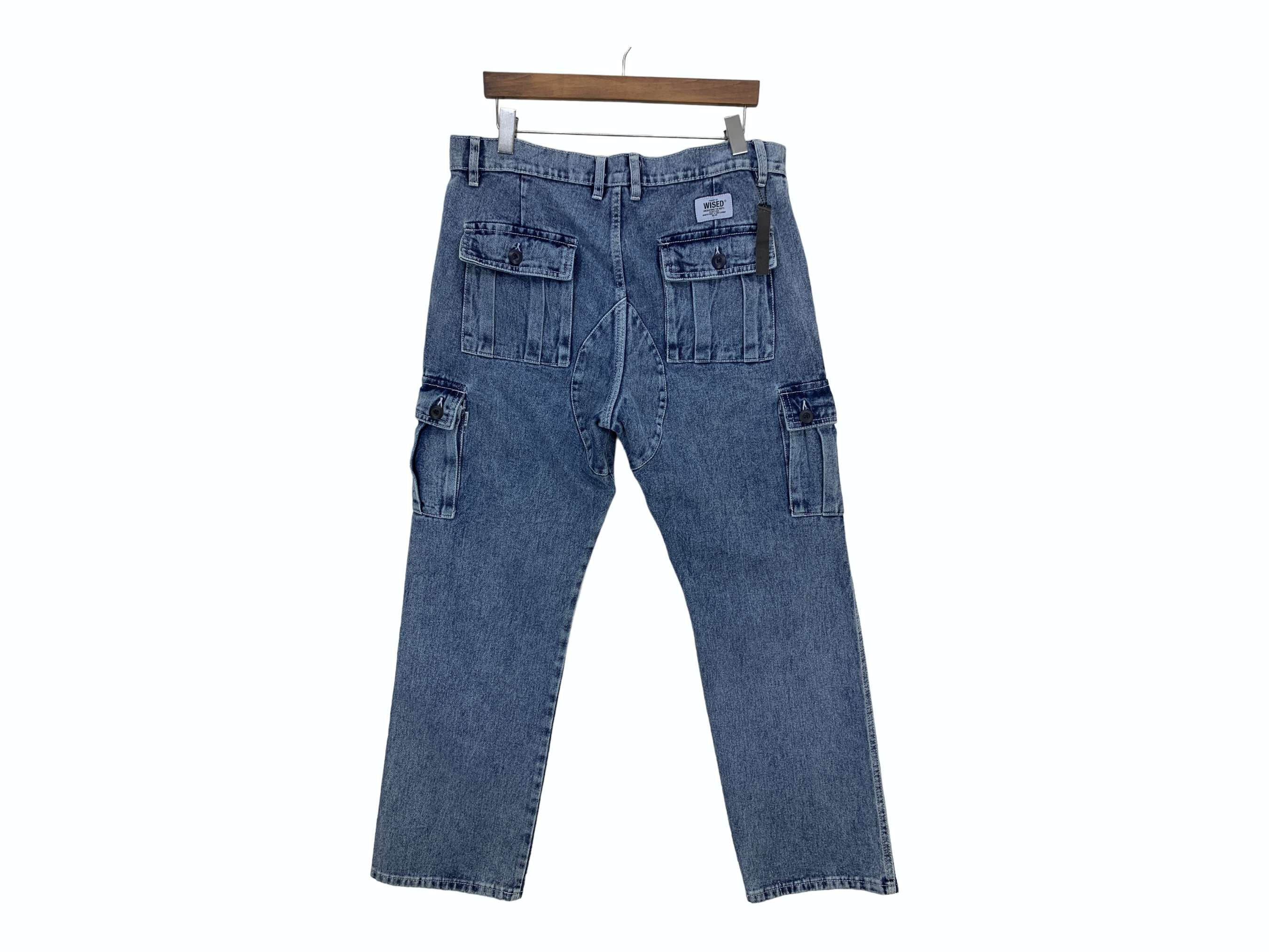 Japanese Brand Wised Cargo Jeans Hip Hop Skateboards Jeans Baggy Pants Size US 34 / EU 50 - 1 Thumbnail