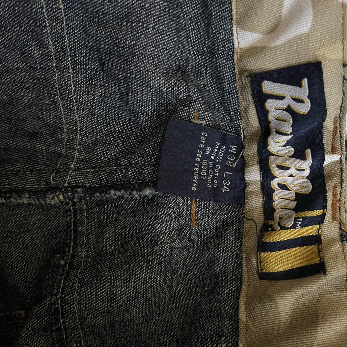 Streetwear × Vintage Vintage Raw Blue Baggy Timberland Boot Dark 